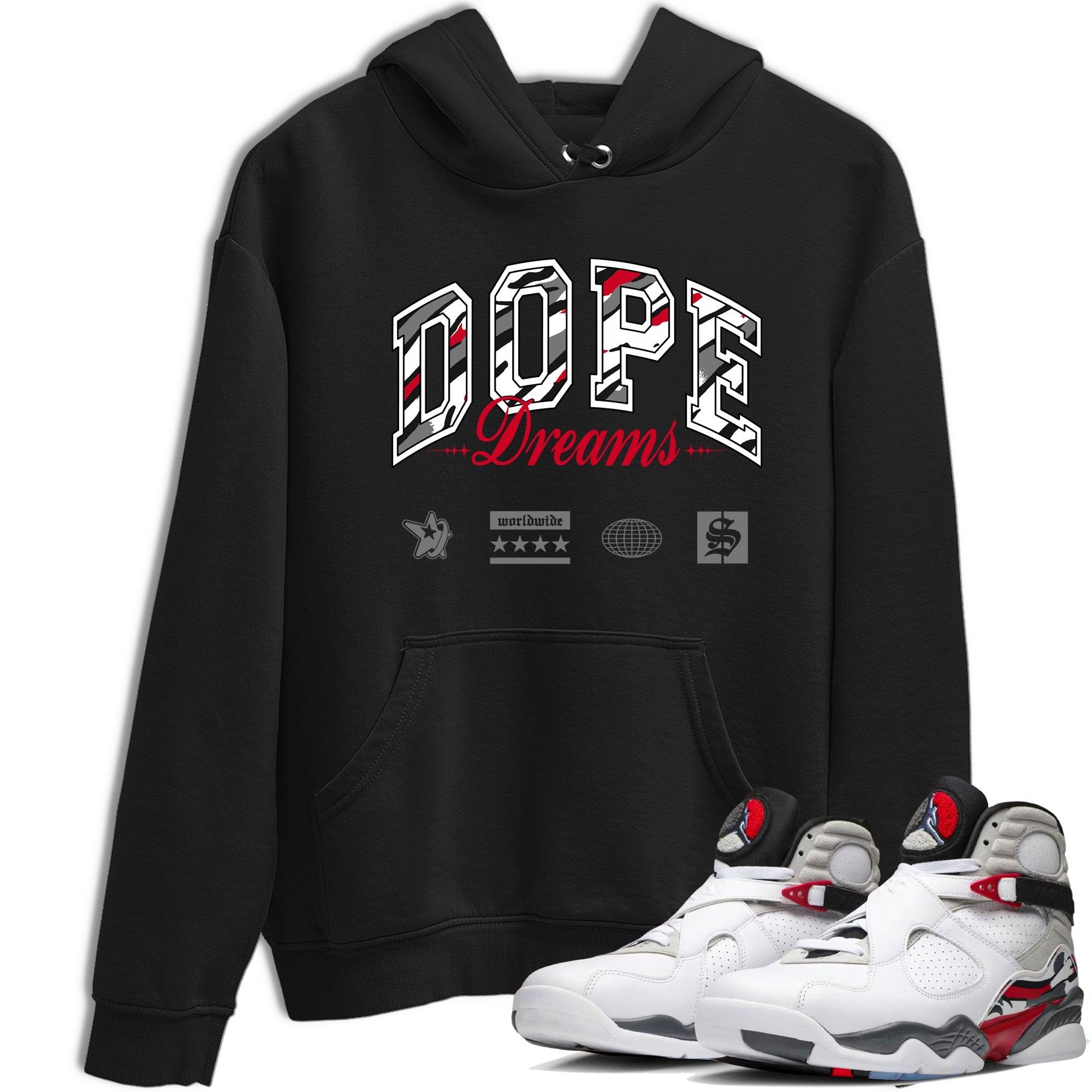 Sneaker Threads  Sneaker Tees To Match Air Jordan 8 Bunny  Dope Dreams Graphic Tee Black 1. Perfect for Jordan releases 2025 colorways.