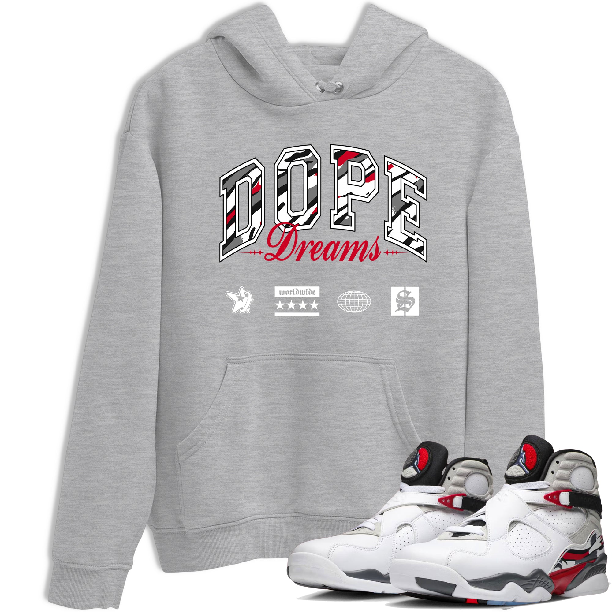 Sneaker Threads  Sneaker Tees To Match Air Jordan 8 Bunny  Dope Dreams Graphic Tee Heather Grey 1. Perfect for Jordan releases 2025 colorways.