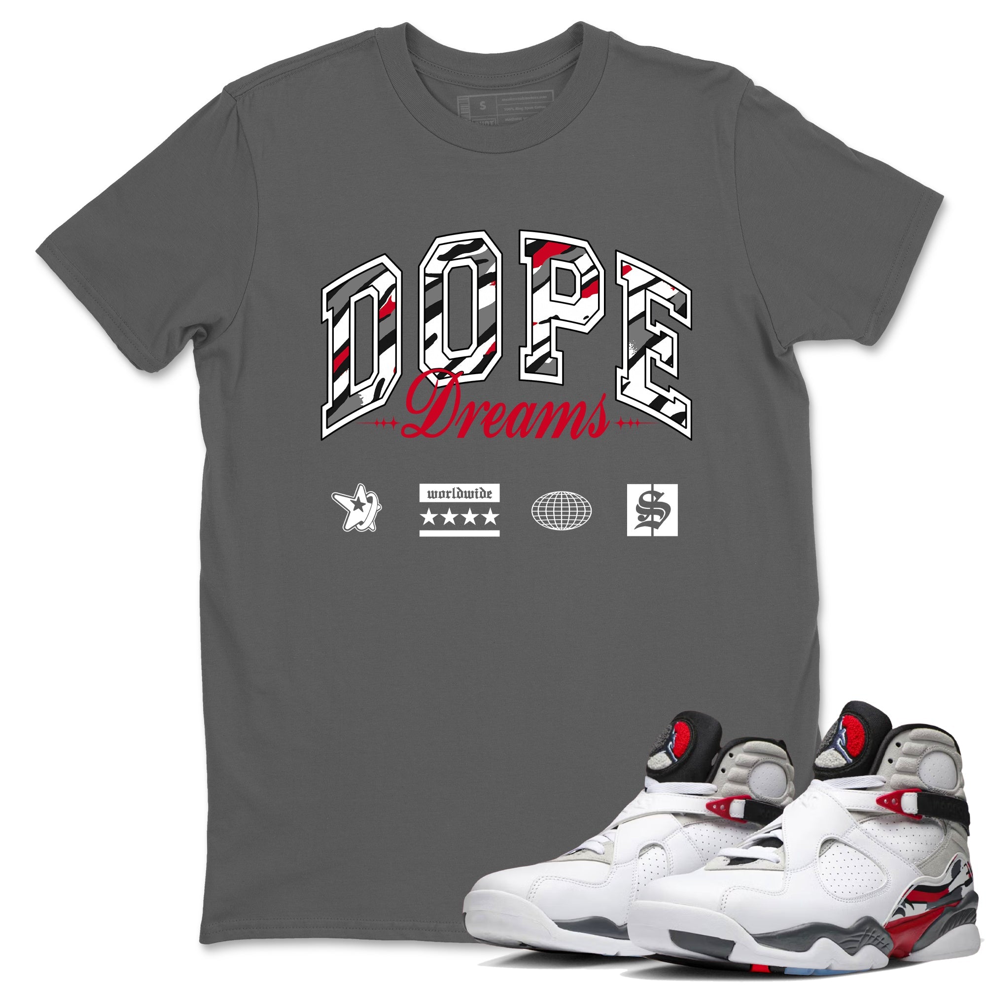 Sneaker Threads  Sneaker Tees To Match Air Jordan 8 Bunny  Dope Dreams Graphic Tee Cool Grey 1. Perfect for Jordan releases 2025 colorways.