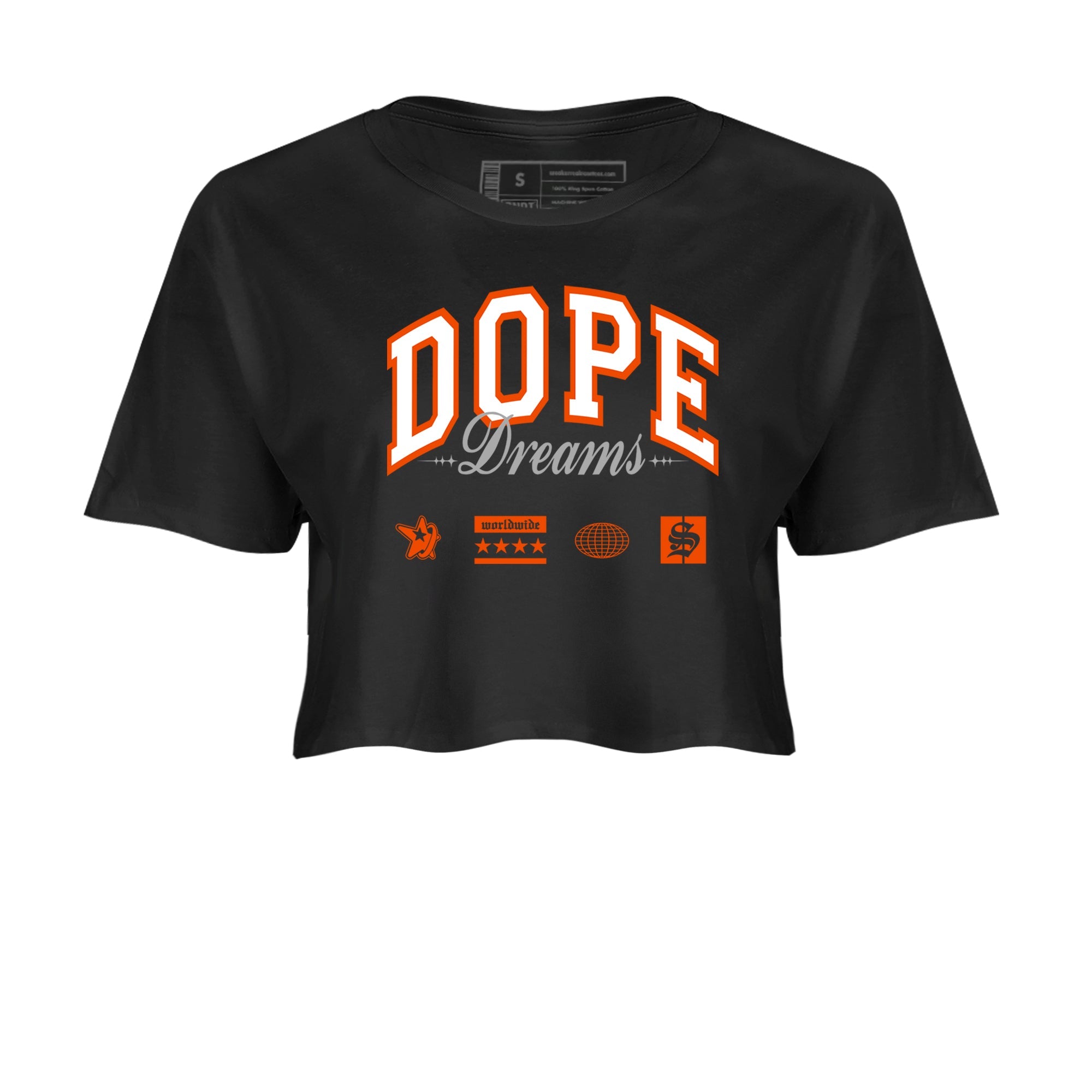 Air Max 1 OG '86 'Summit White and Cosmic Clay shirts to match jordans Dope Dreams sneaker match tees Air Max 1 Cosmic Clay match shoes to clothes Drip Gear Zone unisex cotton Black 2 crop tee