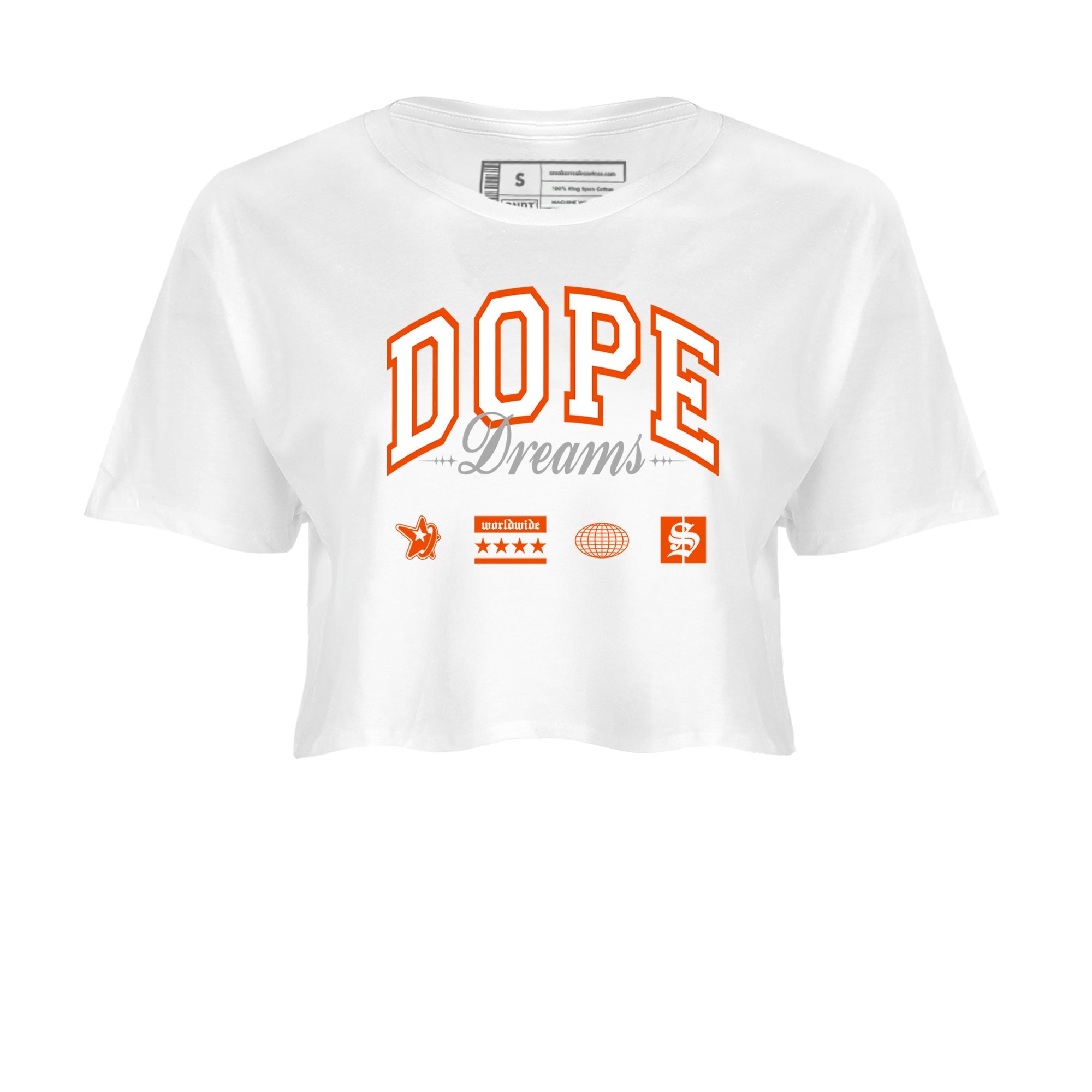Air Max 1 OG '86 'Summit White and Cosmic Clay shirts to match jordans Dope Dreams sneaker match tees Air Max 1 Cosmic Clay match shoes to clothes Drip Gear Zone unisex cotton White 2 crop tee