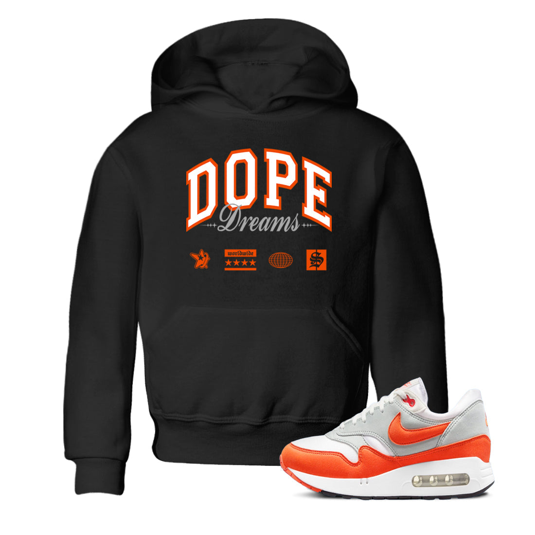 Air Max 1 OG '86 'Summit White and Cosmic Clay shirts to match jordans Dope Dreams sneaker match tees Air Max 1 Cosmic Clay match shoes to clothes Drip Gear Zone Youth Baby Black 1 tee