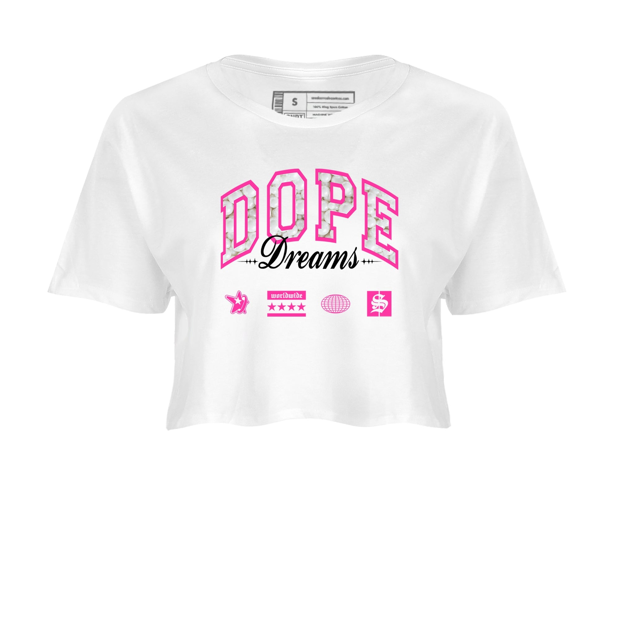 Nike KD 4 Retro Aunt Pearl shirts to match jordans Dope Dreams sneaker match tees Nike KD 4 Aunt Pearl match shoes to clothes Drip Gear Zone unisex cotton White 2 crop tee