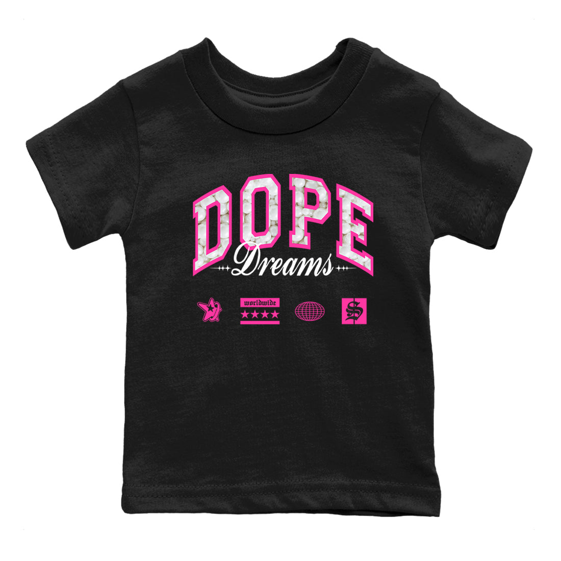 Nike KD 4 Retro Aunt Pearl shirts to match jordans Dope Dreams sneaker match tees Nike KD 4 Aunt Pearl match shoes to clothes Drip Gear Zone Youth Baby Black 2 tee