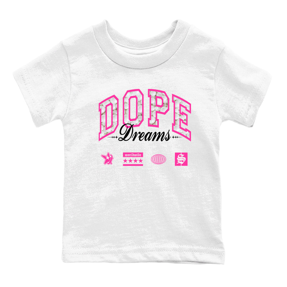 Nike KD 4 Retro Aunt Pearl shirts to match jordans Dope Dreams sneaker match tees Nike KD 4 Aunt Pearl match shoes to clothes Drip Gear Zone Youth Baby White 2 tee