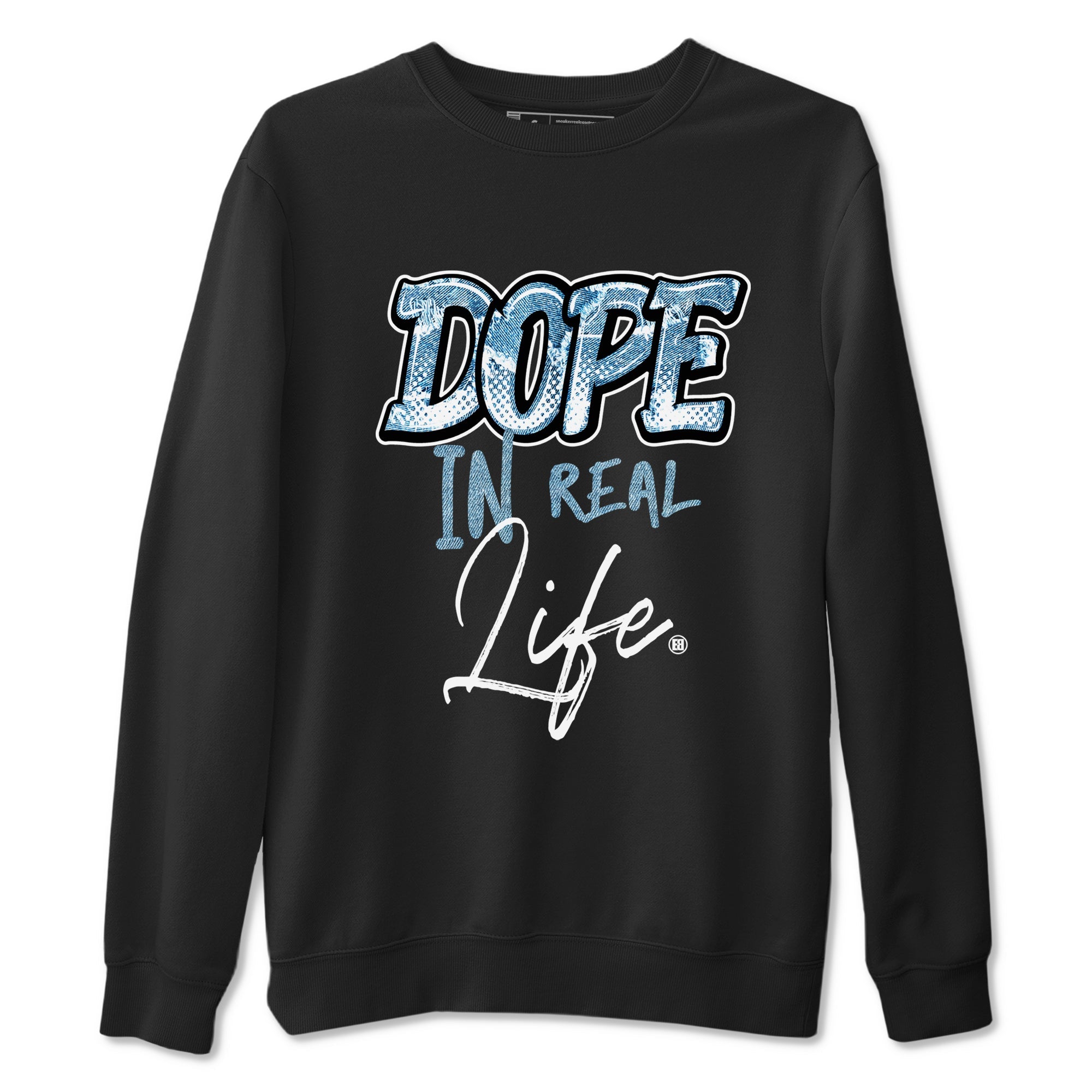 1s Denim shirts to match jordans Dope In Real Life sneaker match tees Air Jordan 1 Denim Drip Gear Zone streetwear brand Black 2 unisex cotton tee