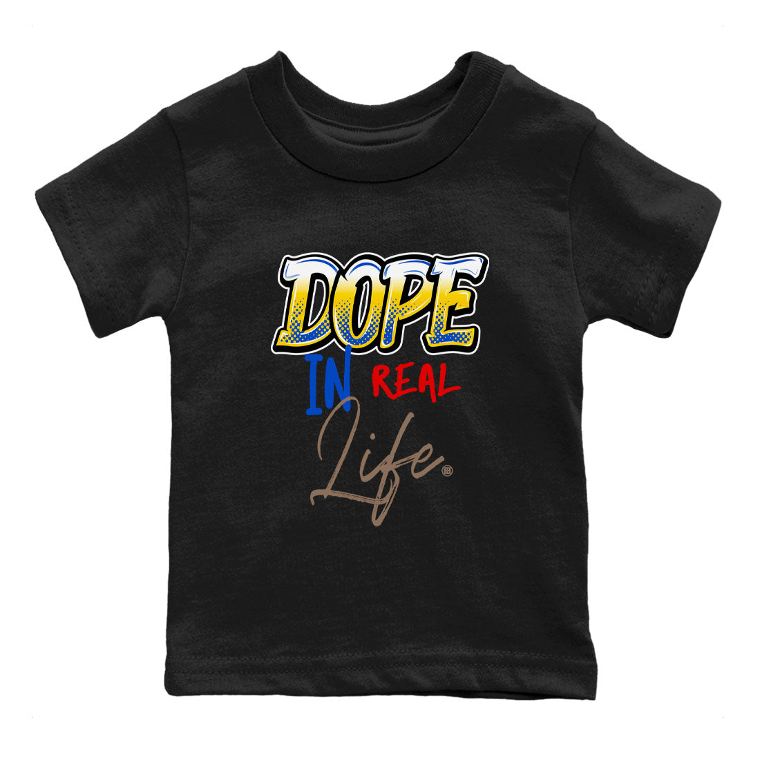Air Jordan 1 Travis Scott Canary shirt to match jordans Dope In Real Life sneaker tees Air Jordan 1 Low x Travis Scott x Canary Drip Gear Zone baby toddler Black 2 cotton Shirt