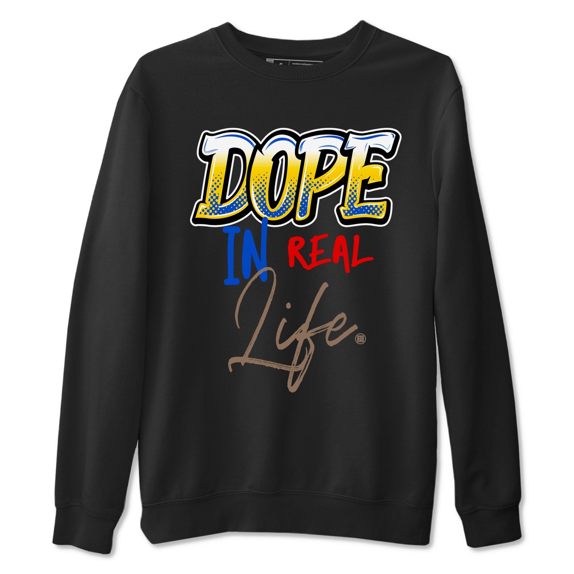 Air Jordan 1 Travis Scott Canary shirt to match jordans Dope In Real Life sneaker tees Air Jordan 1 Low x Travis Scott x Canary Drip Gear Zone unisex cotton Black 2 crew neck shirt