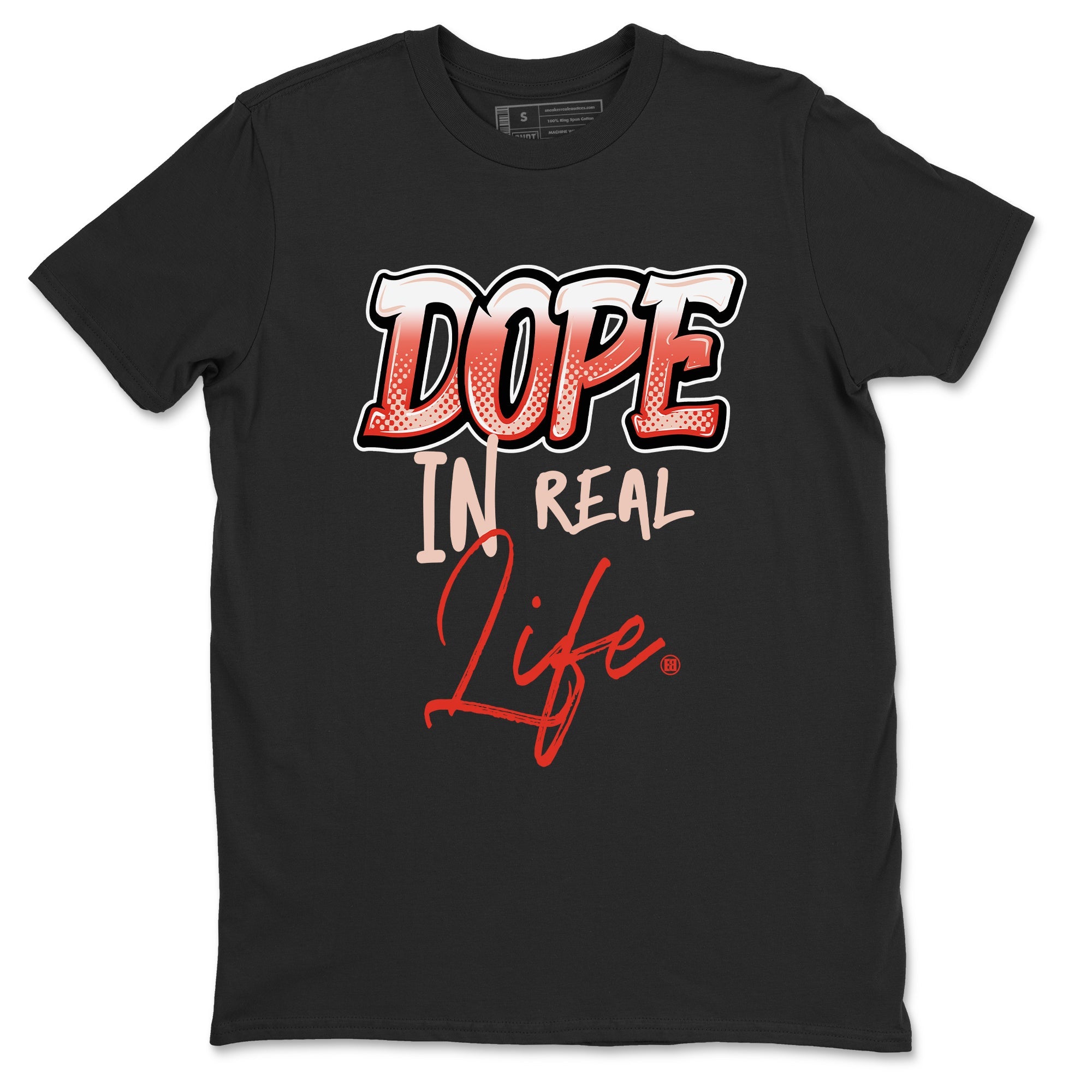 13s Dune Red shirts to match jordans Dope In Real Life sneaker match tees Air Jordan 13 Dune Red Drip Gear Zone streetwear brand Black 2 unisex cotton tee