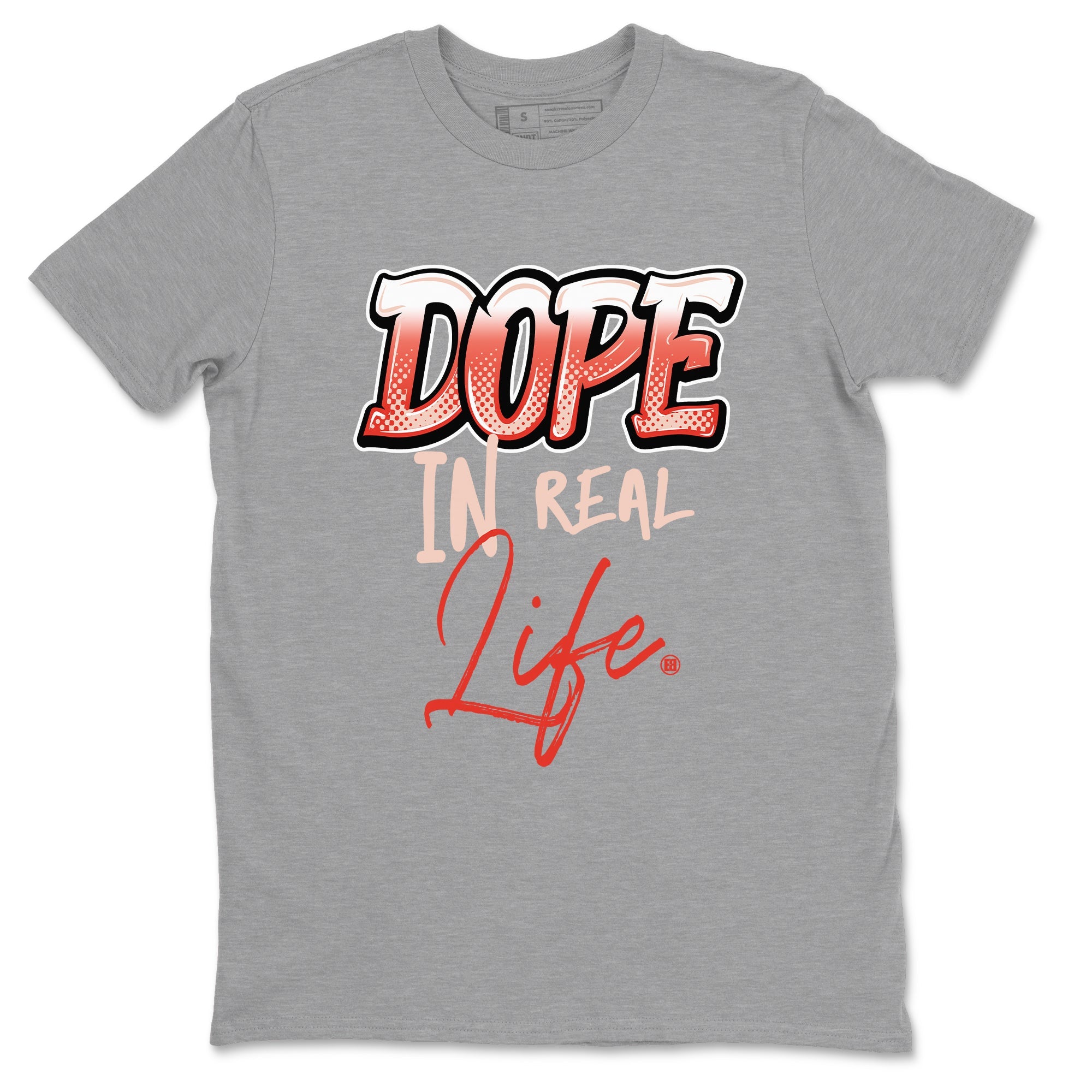 13s Dune Red shirts to match jordans Dope In Real Life sneaker match tees Air Jordan 13 Dune Red Drip Gear Zone streetwear brand Heather Grey 2 unisex cotton tee