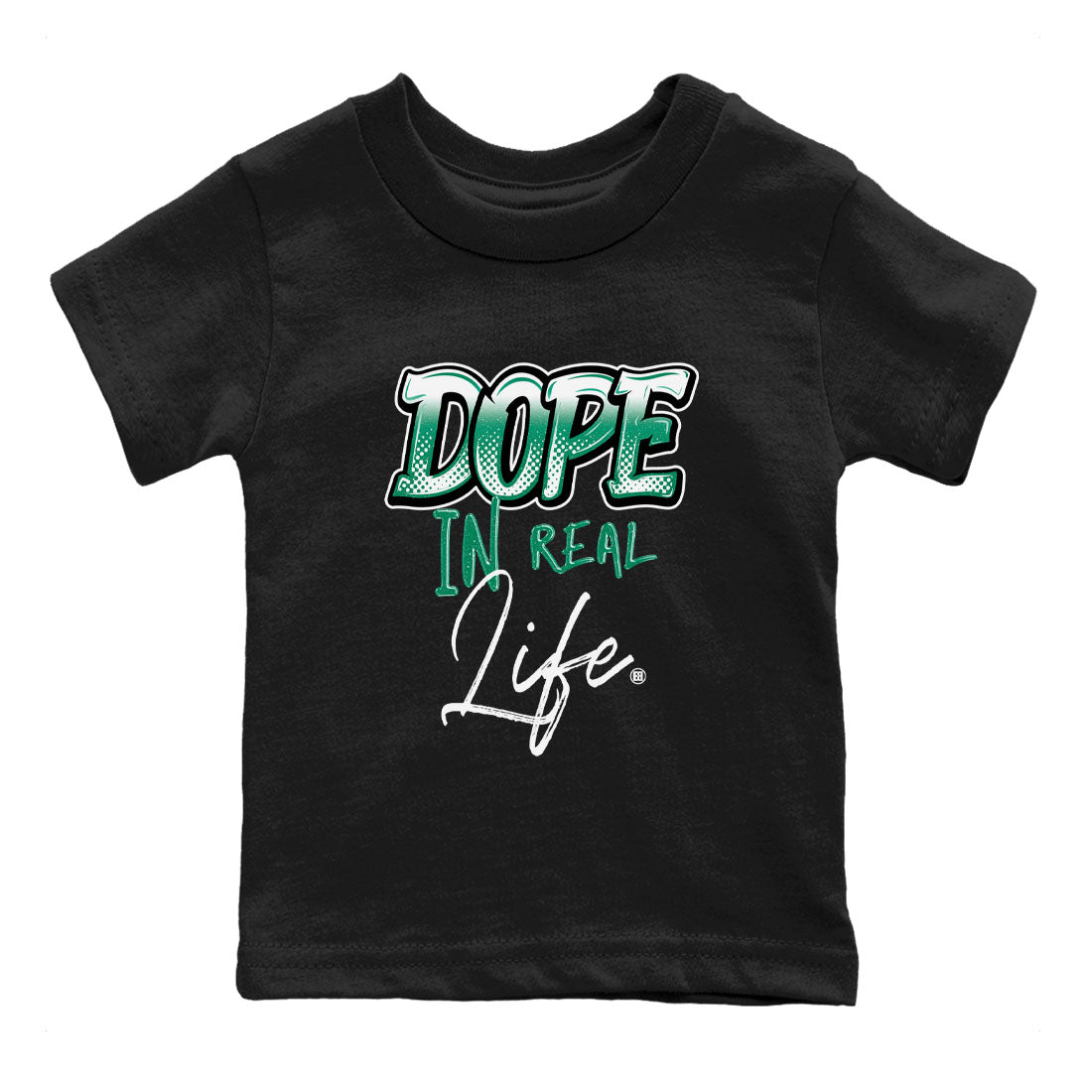 4s Oxidized Green shirts to match jordans Dope In Real Life sneaker match tees Air Jordan 4 Oxidized Green Drip Gear Zone streetwear brand Baby and Youth Black 2 cotton tee