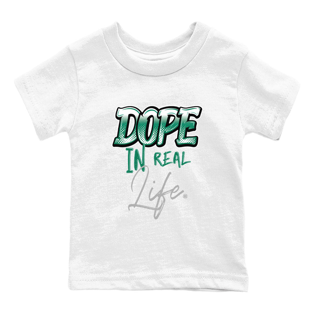 4s Oxidized Green shirts to match jordans Dope In Real Life sneaker match tees Air Jordan 4 Oxidized Green Drip Gear Zone streetwear brand Baby and Youth White 2 cotton tee