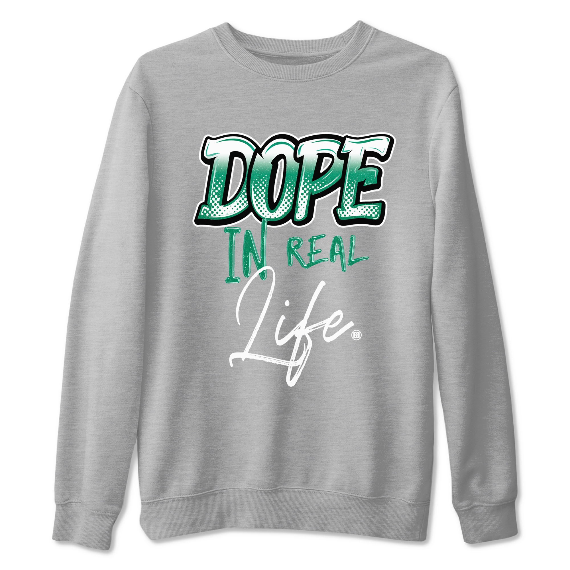 4s Oxidized Green shirts to match jordans Dope In Real Life sneaker match tees Air Jordan 4 Oxidized Green Drip Gear Zone streetwear brand Heather Grey 2 unisex cotton tee