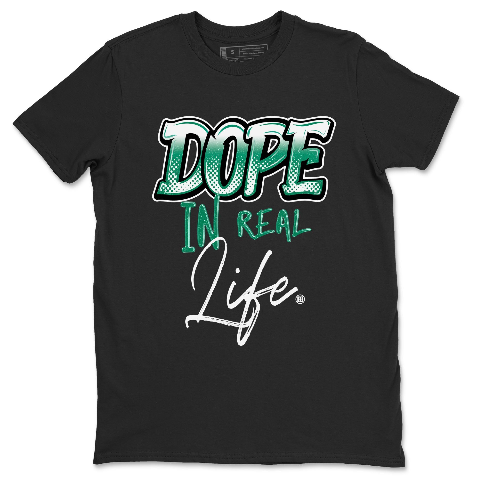 4s Oxidized Green shirts to match jordans Dope In Real Life sneaker match tees Air Jordan 4 Oxidized Green Drip Gear Zone streetwear brand Black 1 unisex cotton tee