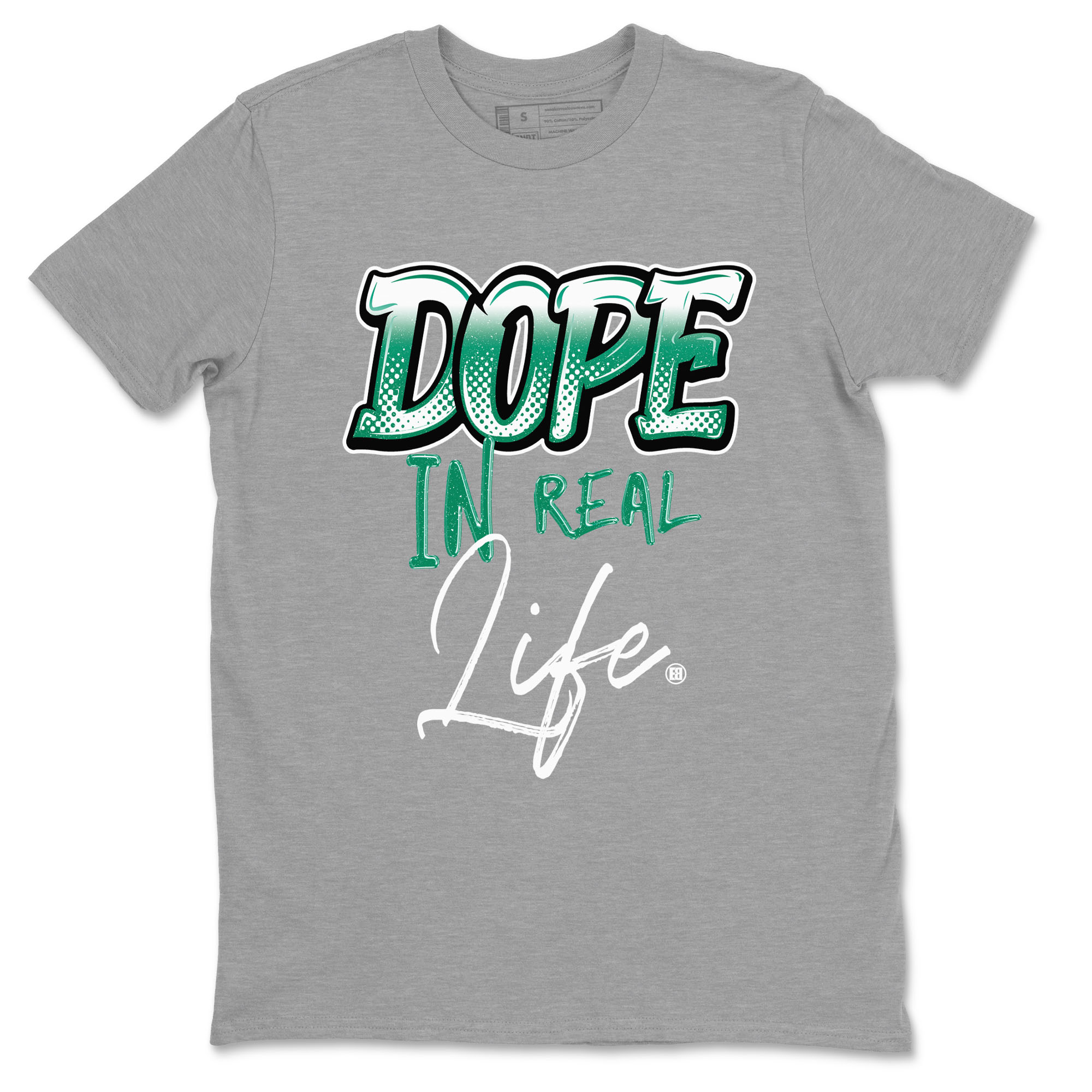 4s Oxidized Green shirts to match jordans Dope In Real Life sneaker match tees Air Jordan 4 Oxidized Green Drip Gear Zone streetwear brand Heather Grey 2 unisex cotton tee