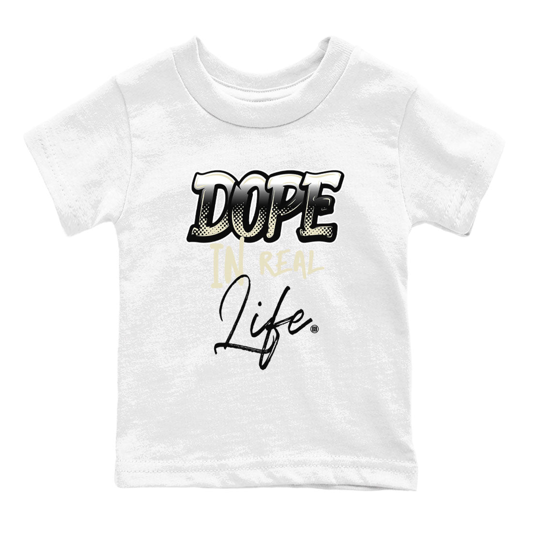 AJ5 Sail shirt to match jordans Dope In Real Life sneaker tees Air Jordan 5 Sail Drip Gear Zone baby toddler White 2 cotton Shirt