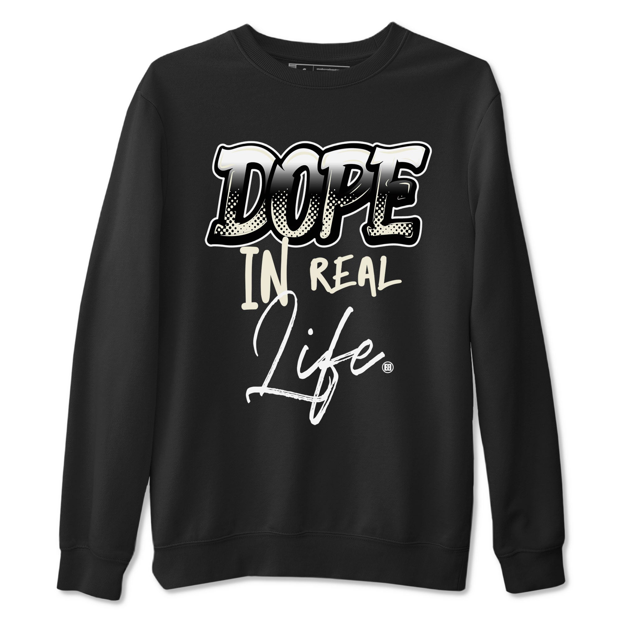 AJ5 Sail shirt to match jordans Dope In Real Life sneaker tees Air Jordan 5 Sail Drip Gear Zone unisex cotton Black 2 crew neck shirt