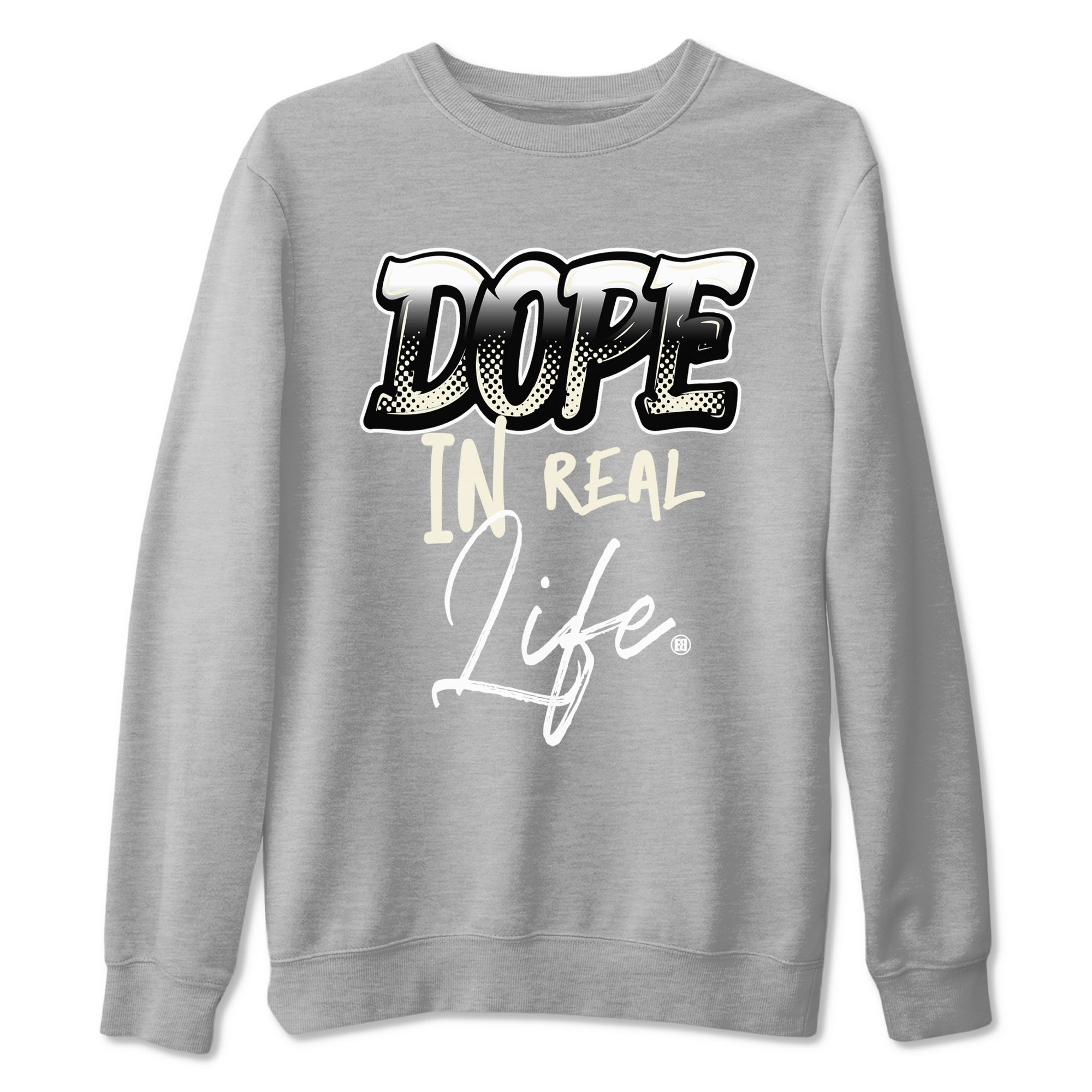 AJ5 Sail shirt to match jordans Dope In Real Life sneaker tees Air Jordan 5 Sail Drip Gear Zone unisex cotton Heather Grey 2 crew neck shirt
