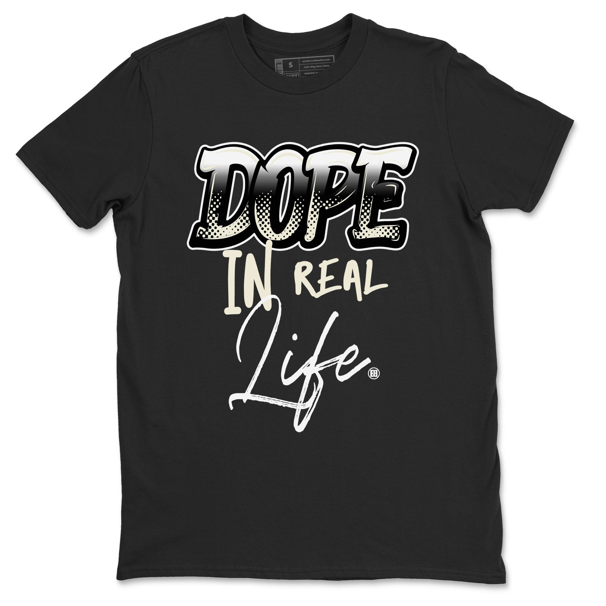AJ5 Sail shirt to match jordans Dope In Real Life sneaker tees Air Jordan 5 Sail Drip Gear Zone unisex cotton Black 2 crew neck shirt