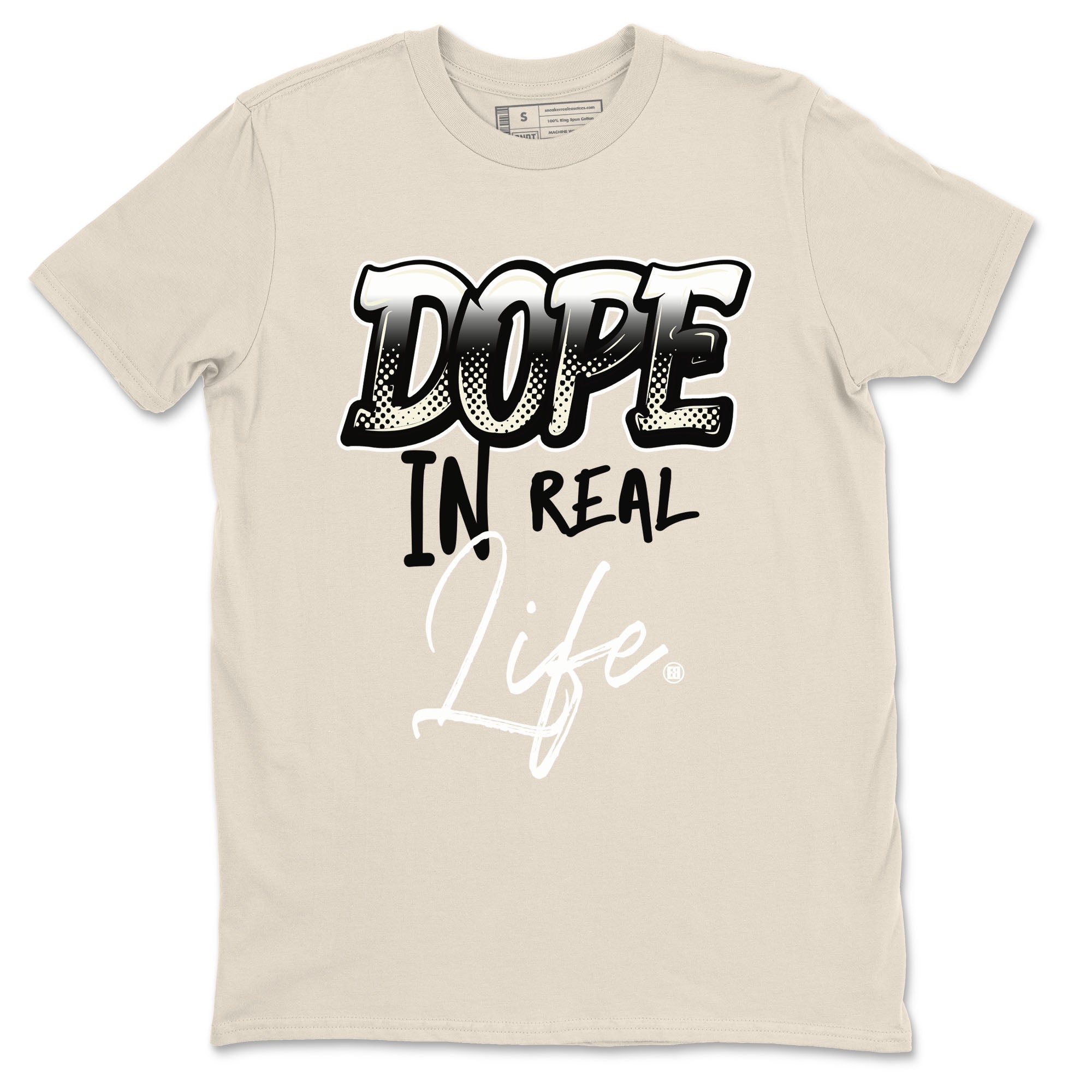 AJ5 Sail shirt to match jordans Dope In Real Life sneaker tees Air Jordan 5 Sail Drip Gear Zone unisex cotton Natural 2 crew neck shirt