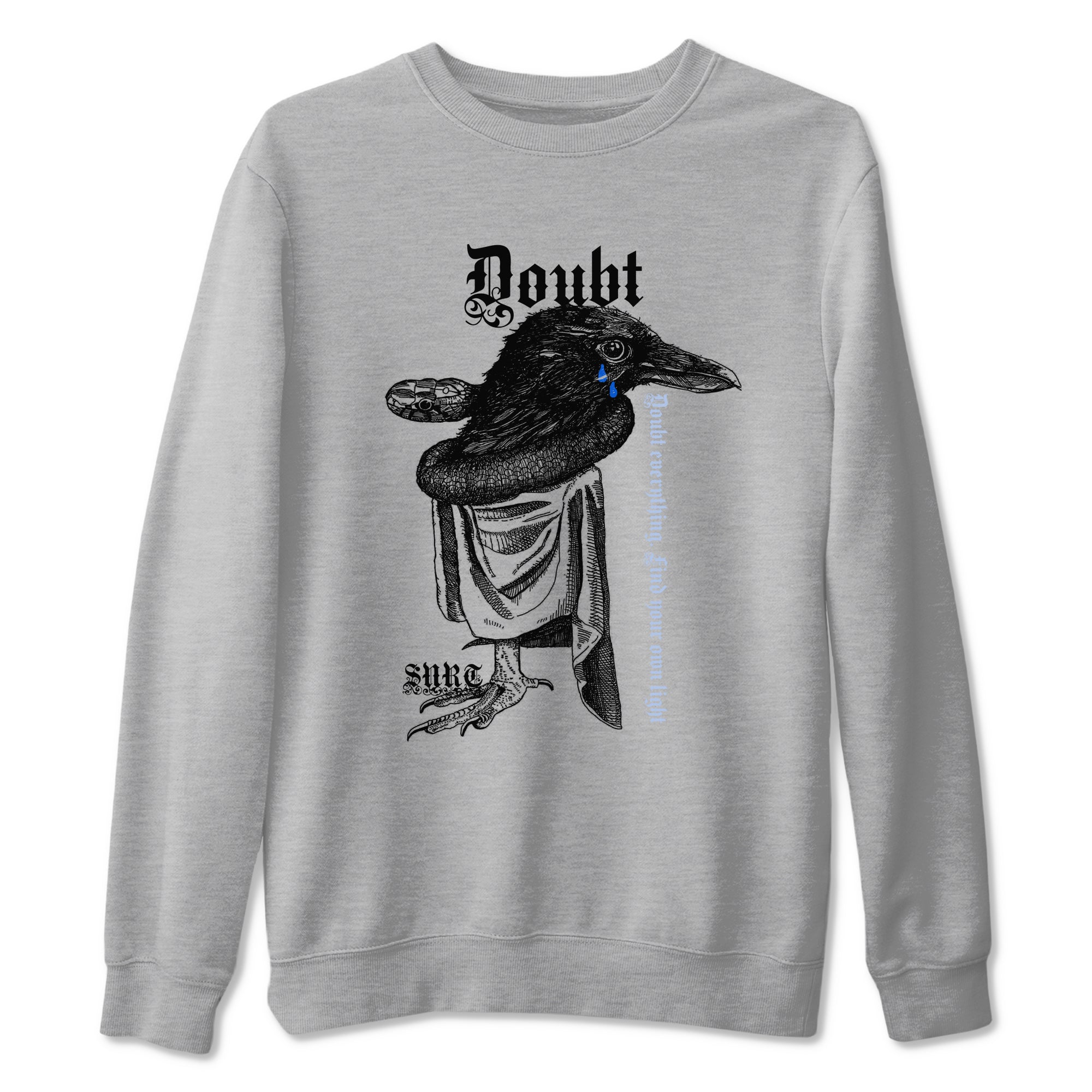 11s Low Space shirt to match jordans Doubt Everything sneaker tees Air Jordan 11 Low Space Drip Gear Zone unisex cotton Heather Grey 2 crew neck shirt