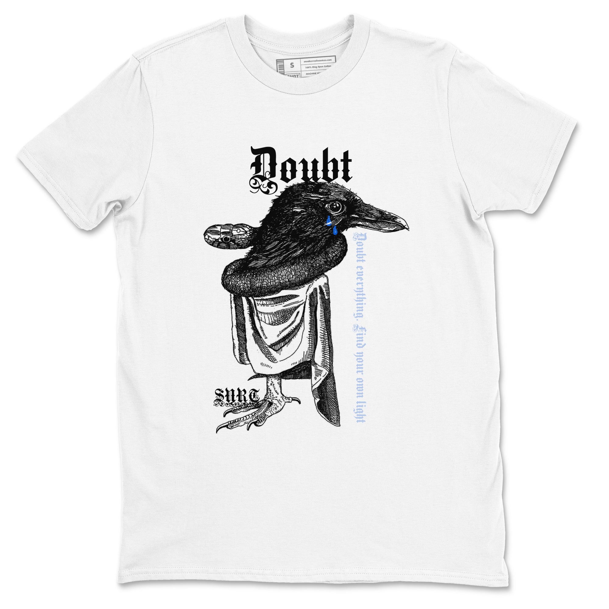 11s Low Space shirt to match jordans Doubt Everything sneaker tees Air Jordan 11 Low Space Drip Gear Zone unisex cotton White 2 crew neck shirt
