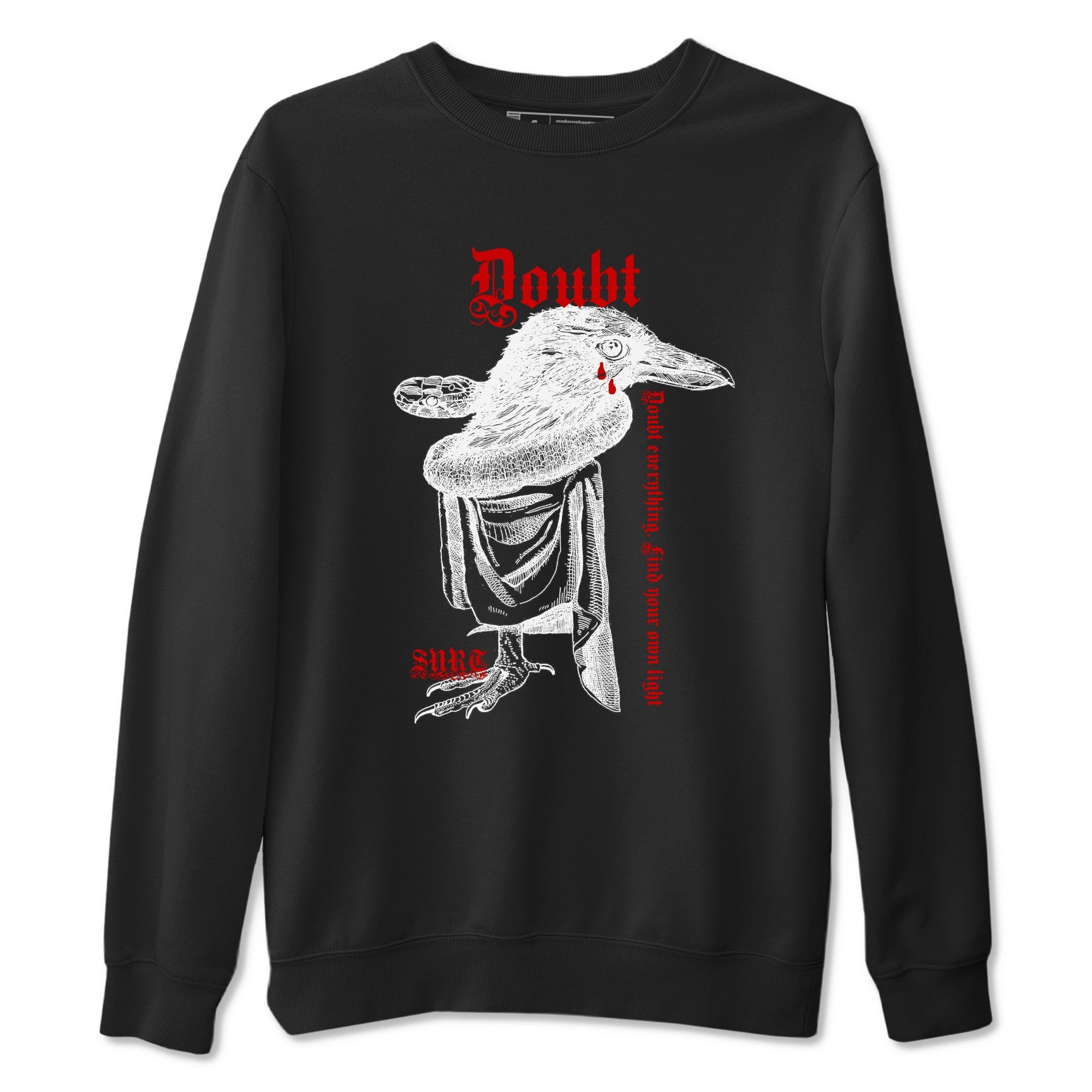 Air Jordan 14 Black Toe t shirts to match sneakers Doubt Everything sneaker match tees 14s Black Toe sneaker match tee Drip Gear Zone unisex cotton Black 2 shirts