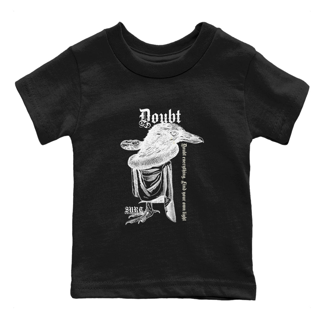 5s Sail shirt to match jordans Doubt Everything sneaker tees Air Jordan 5 Sail Drip Gear Zone baby toddler Black 2 cotton Shirt