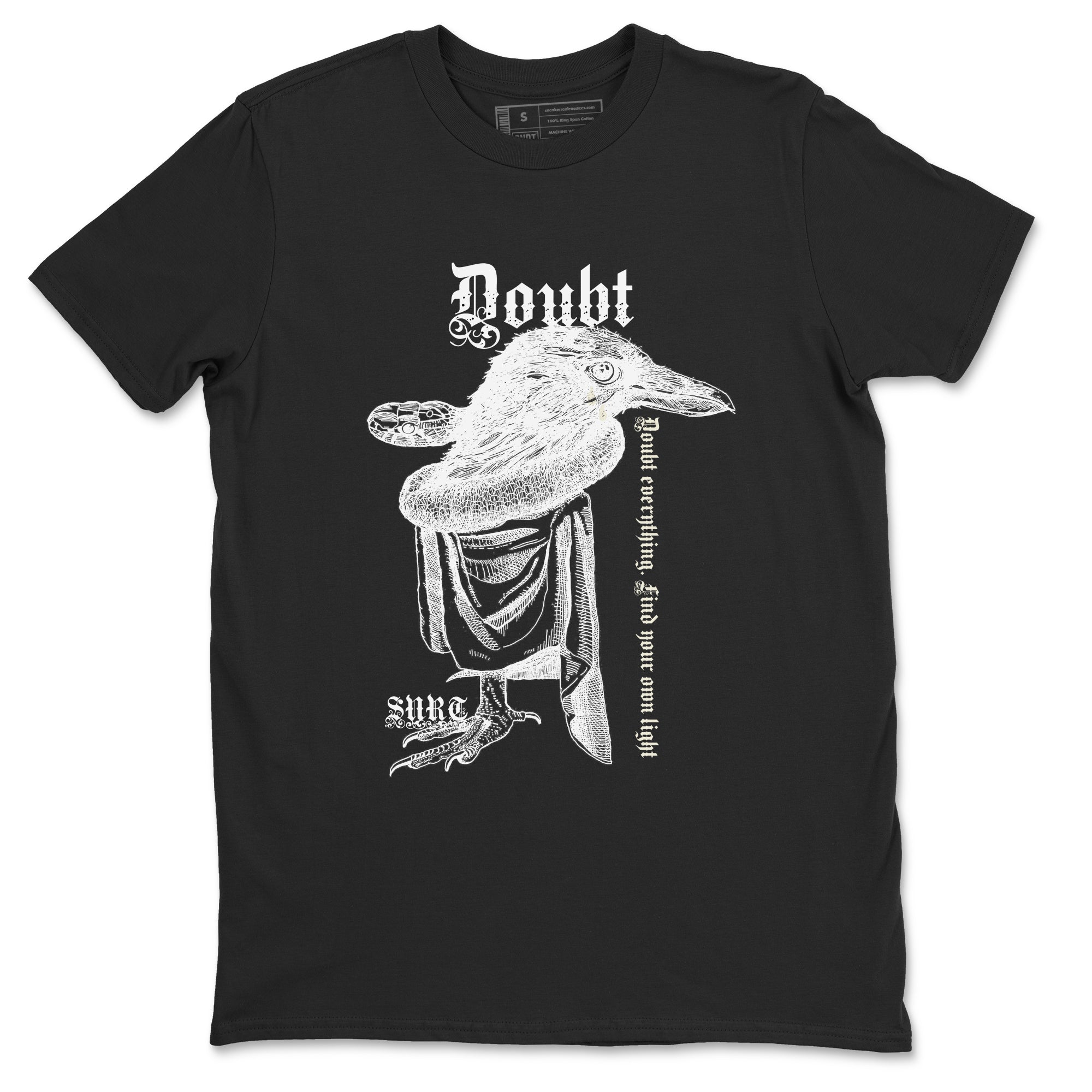 5s Sail shirt to match jordans Doubt Everything sneaker tees Air Jordan 5 Sail Drip Gear Zone unisex cotton Black 2 crew neck shirt