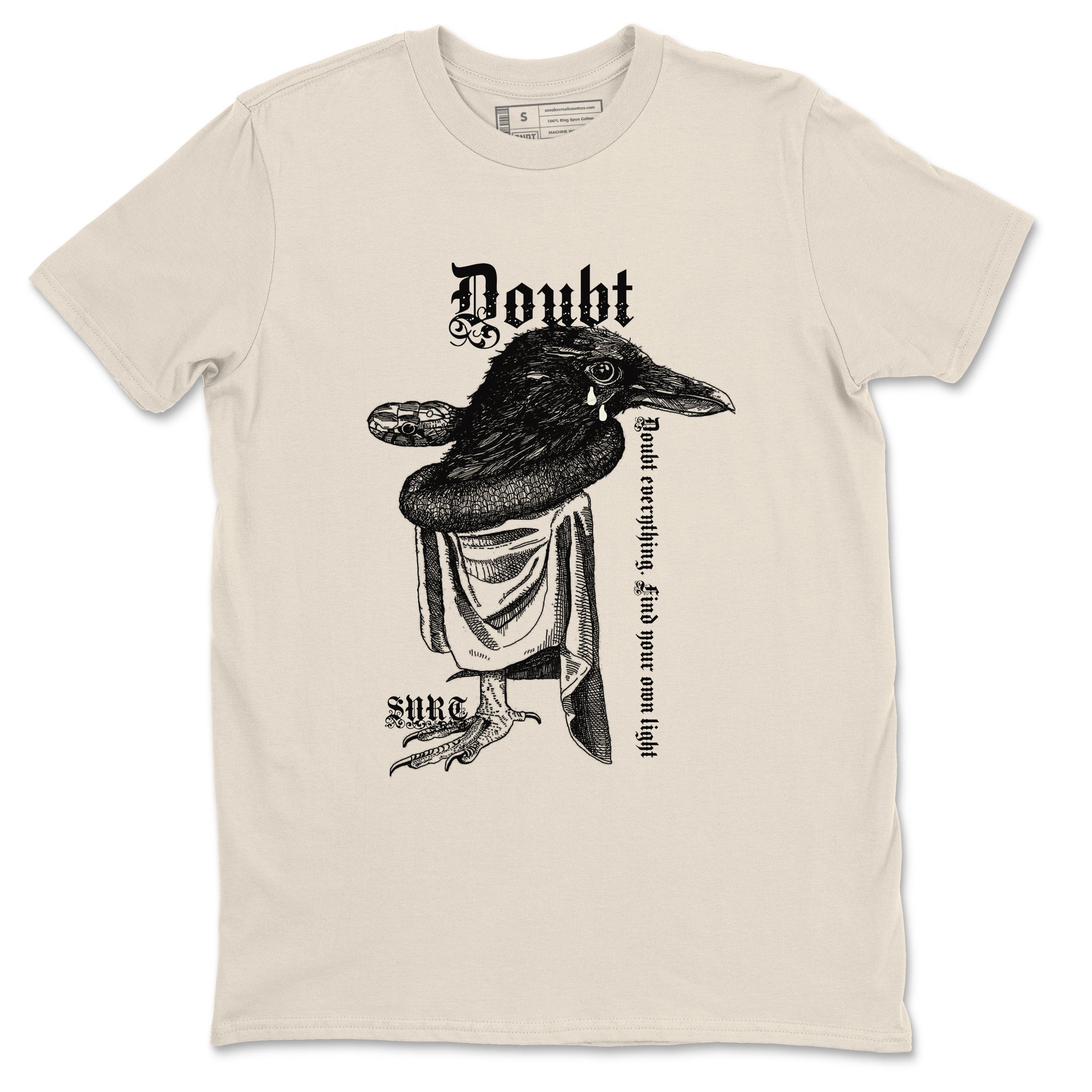 5s Sail shirt to match jordans Doubt Everything sneaker tees Air Jordan 5 Sail Drip Gear Zone unisex cotton Natural 2 crew neck shirt