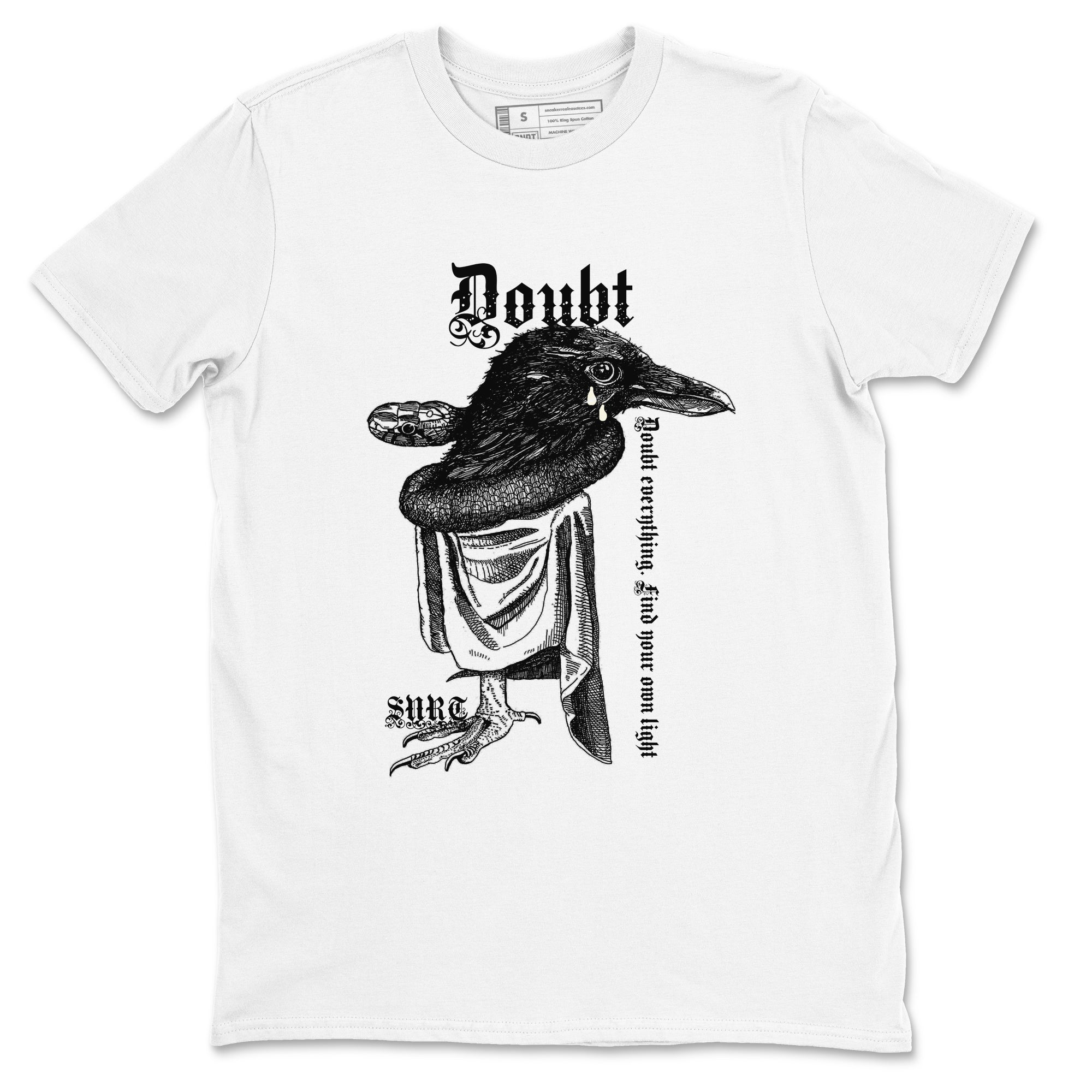 5s Sail shirt to match jordans Doubt Everything sneaker tees Air Jordan 5 Sail Drip Gear Zone unisex cotton White 2 crew neck shirt