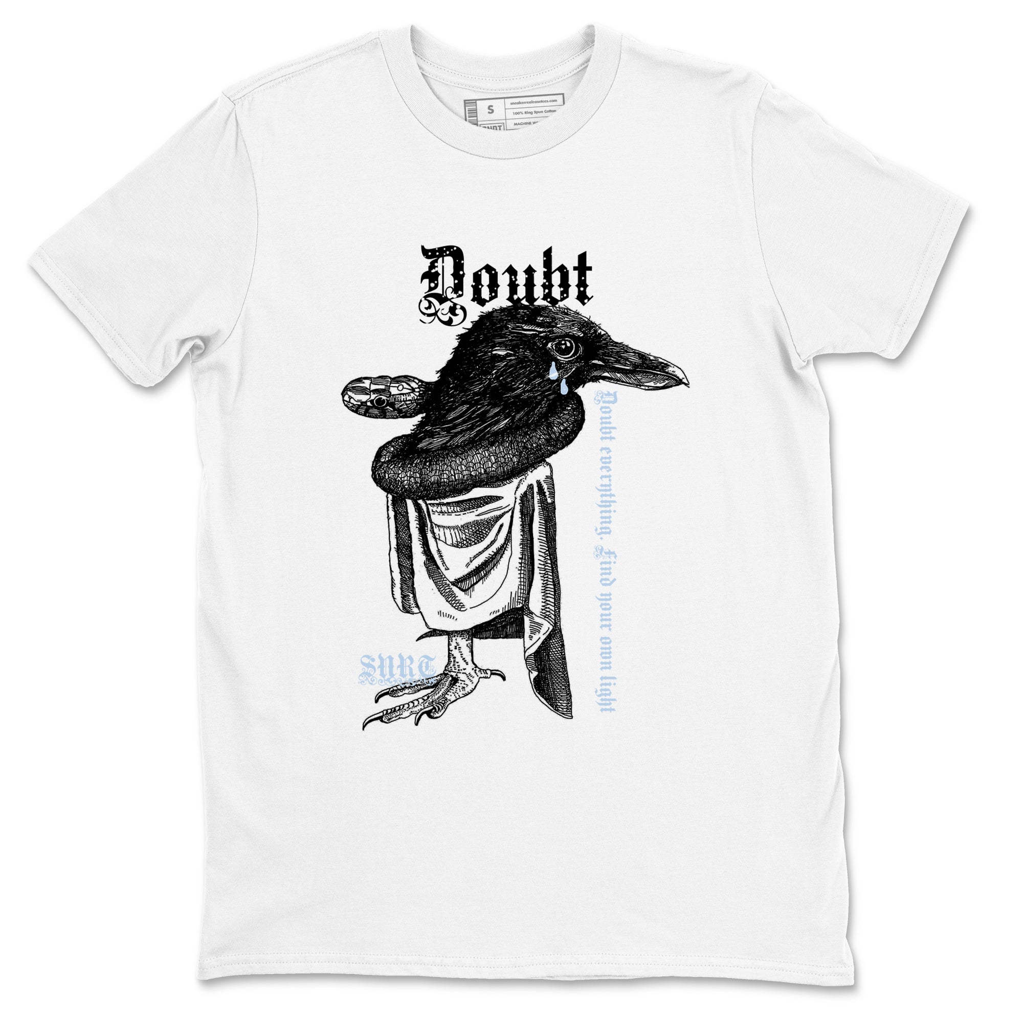6s White Black shirt to match jordans Doubt Everything sneaker tees Air Jordan 6 White Black Drip Gear Zone unisex cotton White 2 crew neck shirt