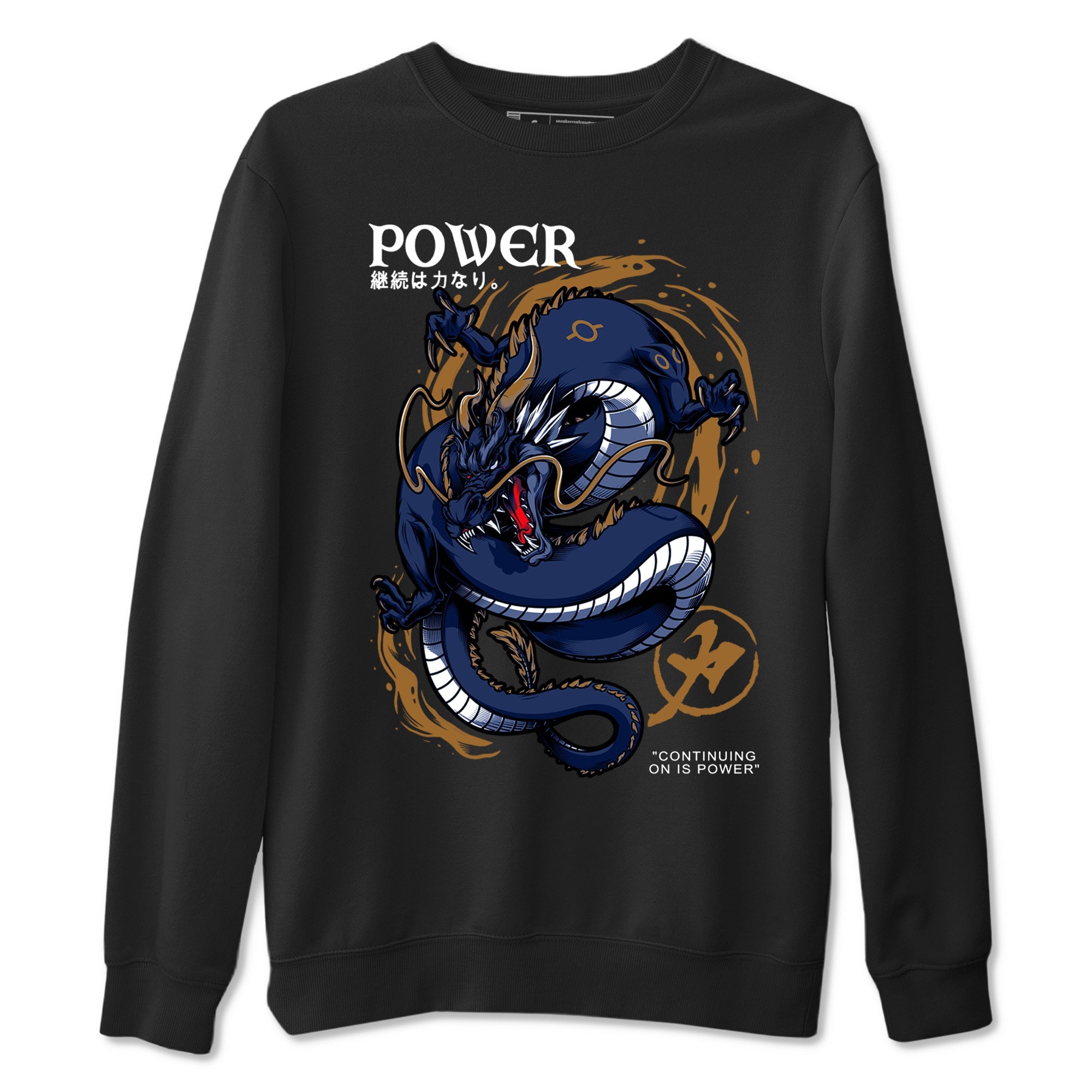 Air Jordan 13 Retro Midnight Navy t shirts to match sneakers Dragon Power sneaker match tees 13s Midnight Navy tee Drip Gear Zone unisex cotton Black 2 shirts