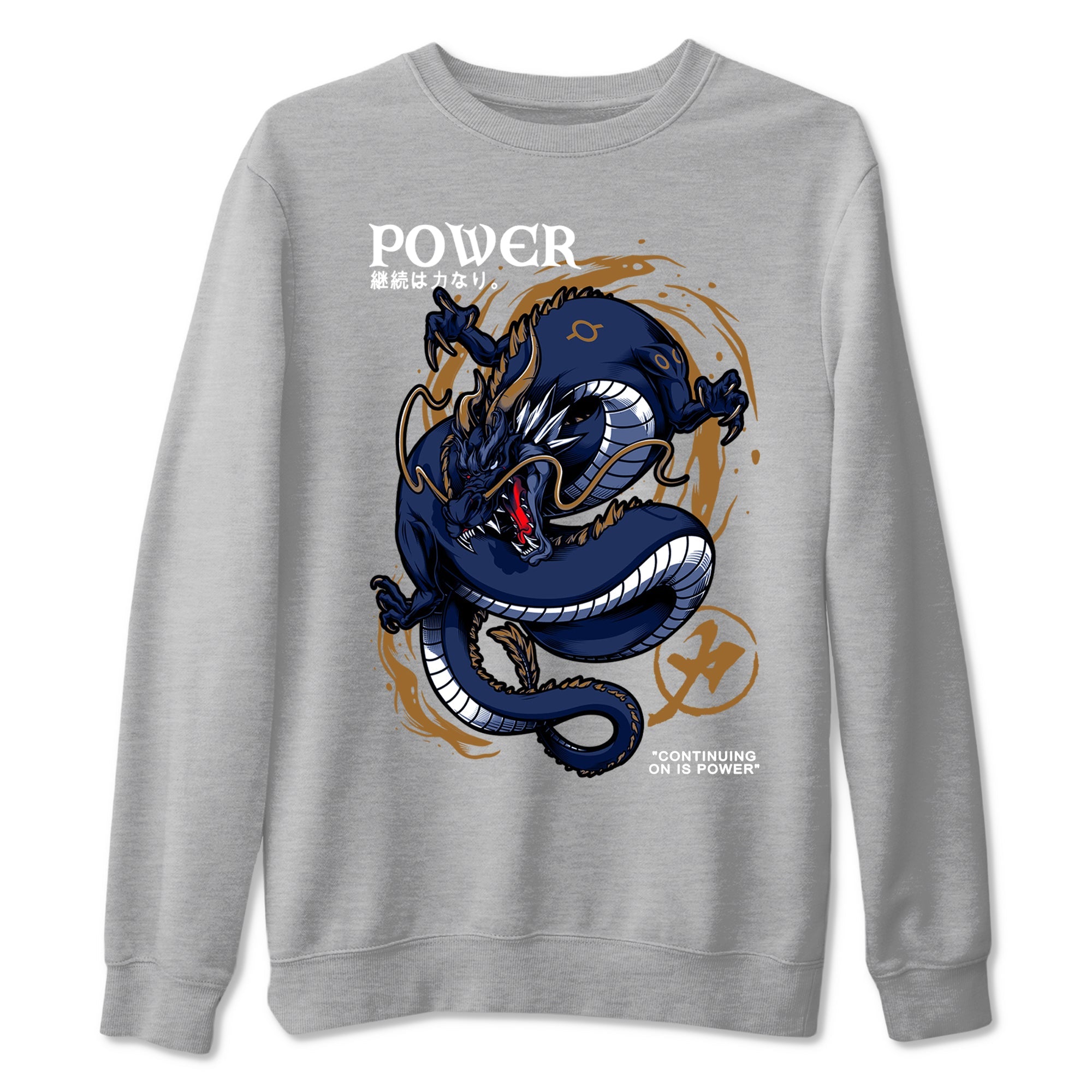 Air Jordan 13 Retro Midnight Navy t shirts to match sneakers Dragon Power sneaker match tees 13s Midnight Navy tee Drip Gear Zone unisex cotton Heather Grey 2 shirts