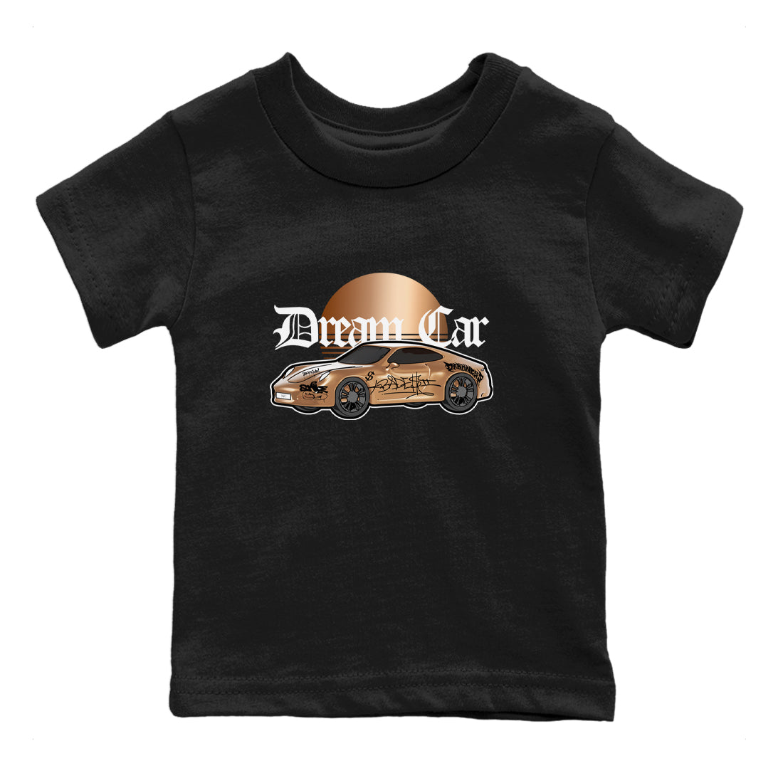 Foams One Metallic Copper shirts to match jordans Dream Car sneaker match tees Air Foamposite One Metallic Copper match shoes to clothes Drip Gear Zone Youth Baby Black 2 tee