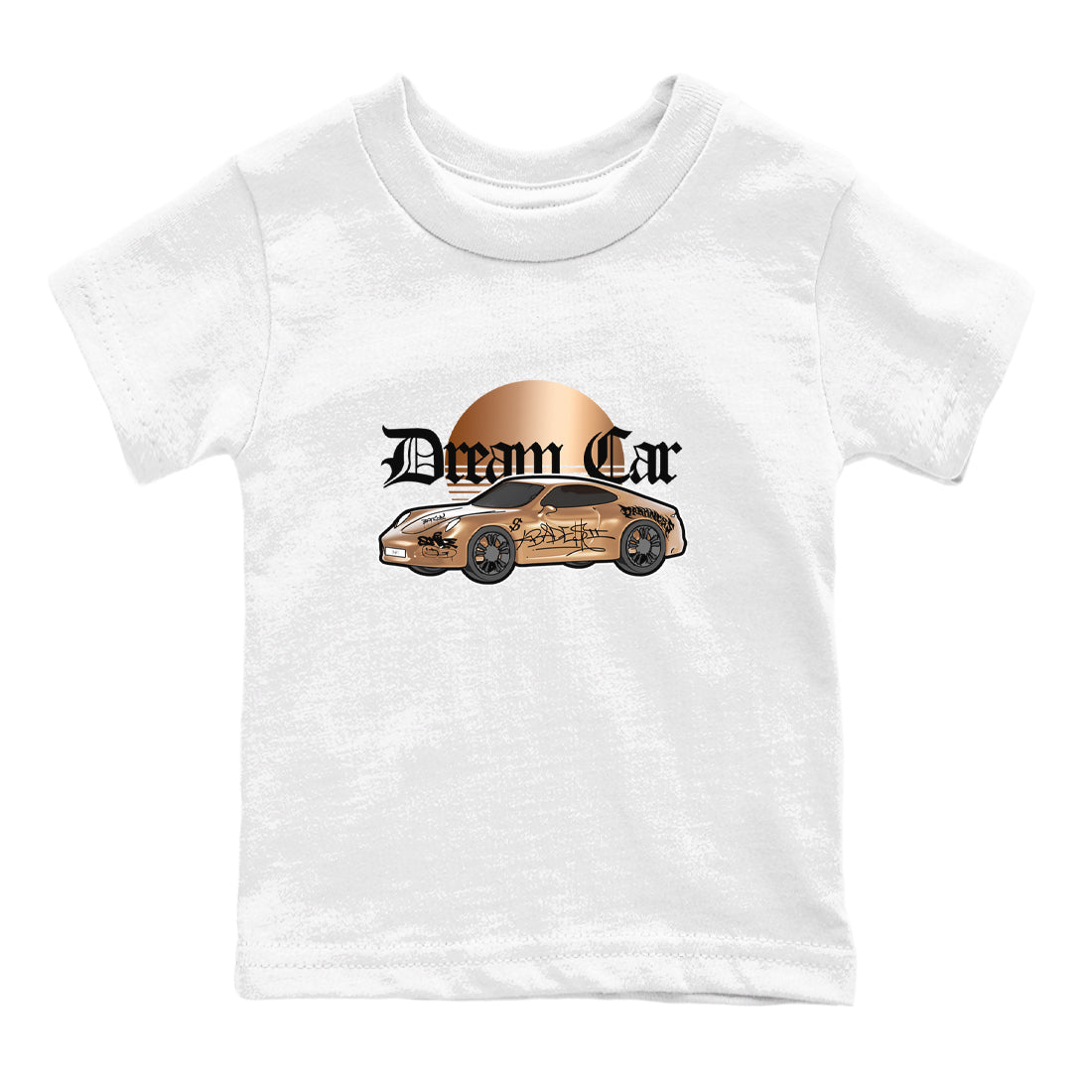 Foams One Metallic Copper shirts to match jordans Dream Car sneaker match tees Air Foamposite One Metallic Copper match shoes to clothes Drip Gear Zone Youth Baby White 2 tee