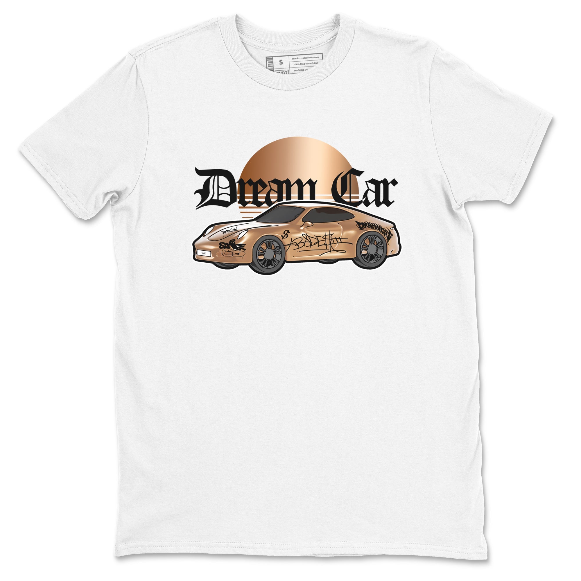 Foams One Metallic Copper shirts to match jordans Dream Car sneaker match tees Air Foamposite One Metallic Copper match shoes to clothes Drip Gear Zone unisex cotton White 2 shirts