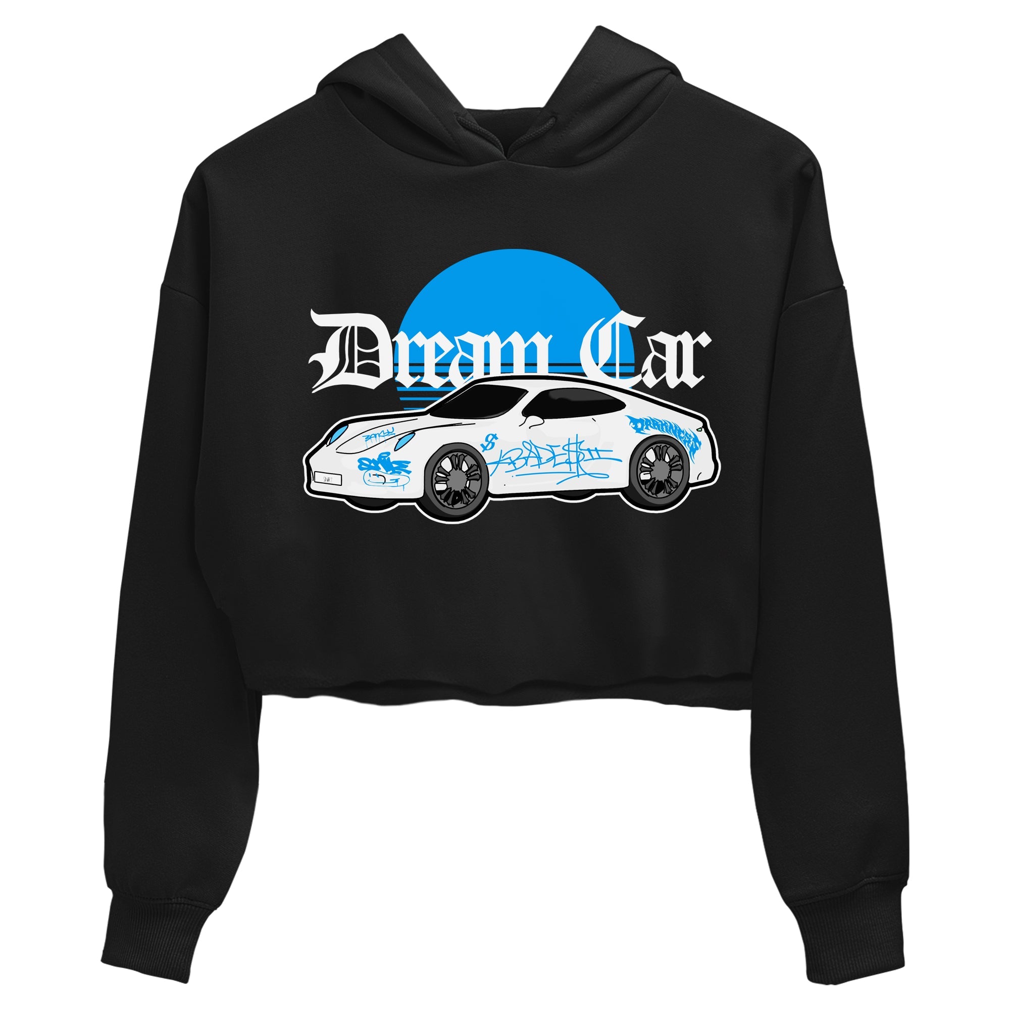 Air Jordan 4 Industrial Blue shirt to match jordans Dream Car sneaker tees Air Jordan 4 Military Blue Drip Gear Zone Black 2 crop length shirt