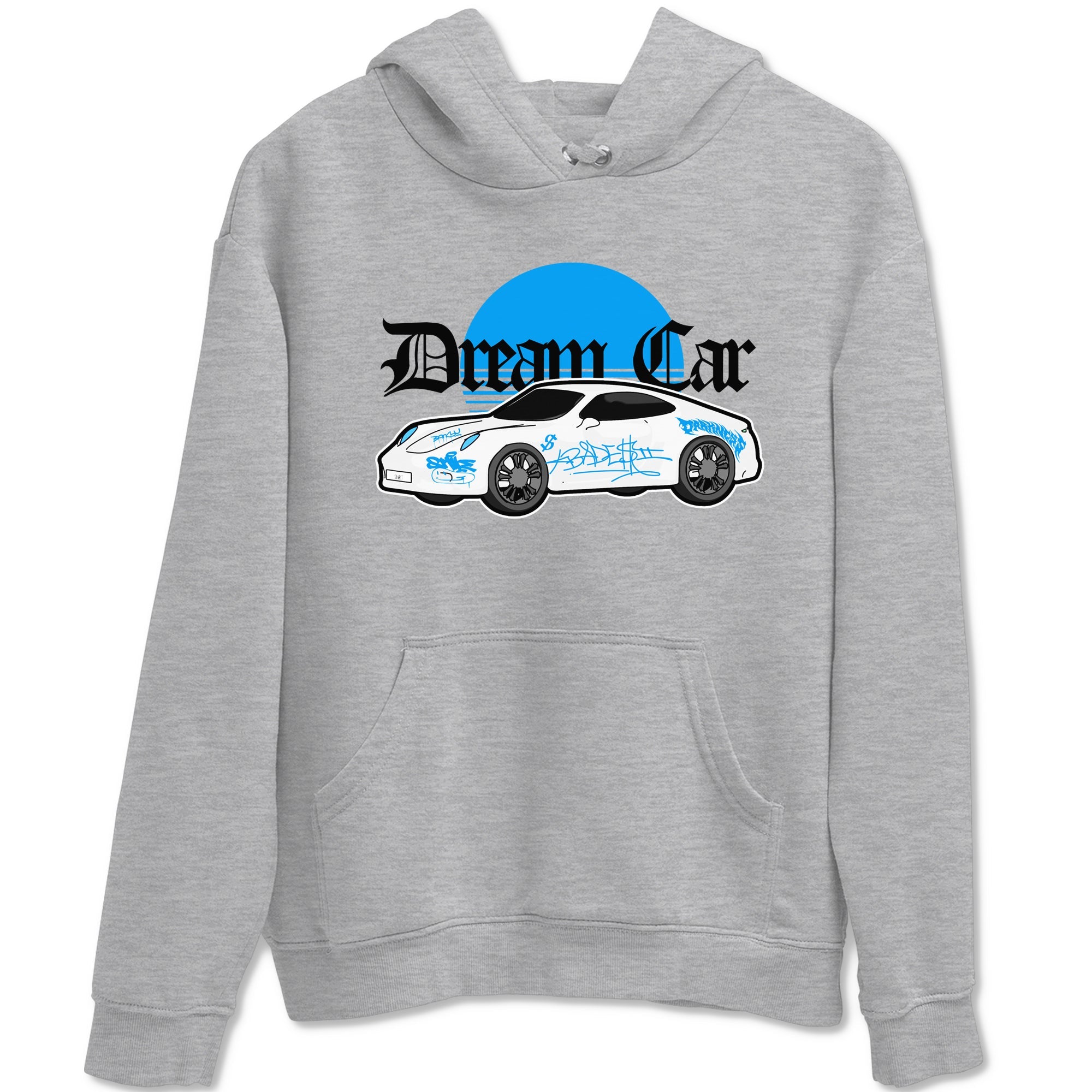 Air Jordan 4 Industrial Blue shirt to match jordans Dream Car sneaker tees Air Jordan 4 Military Blue Drip Gear Zone unisex cotton Heather Grey 2 crew neck shirt