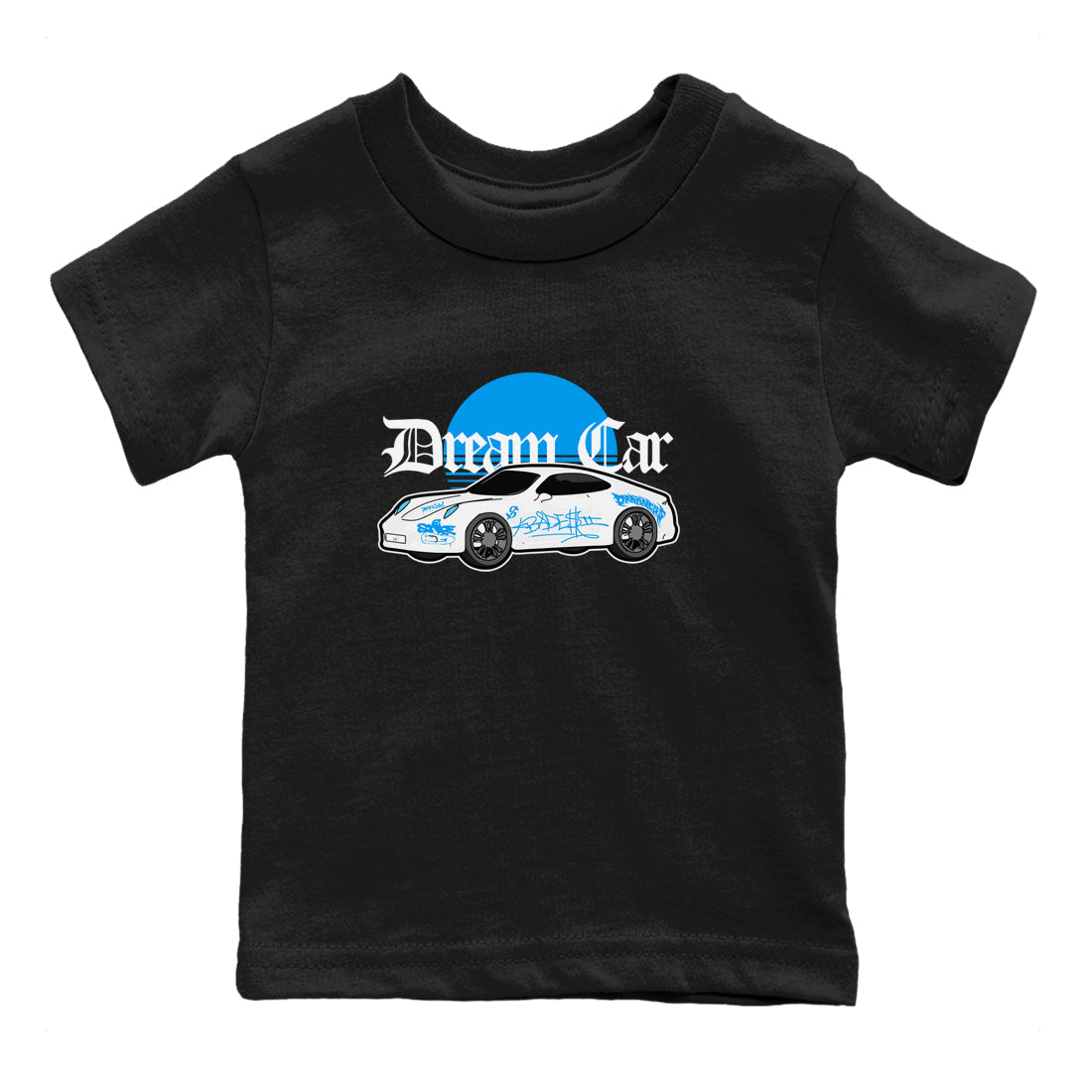 Air Jordan 4 Industrial Blue shirt to match jordans Dream Car sneaker tees Air Jordan 4 Military Blue Drip Gear Zone baby toddler Black 2 cotton Shirt