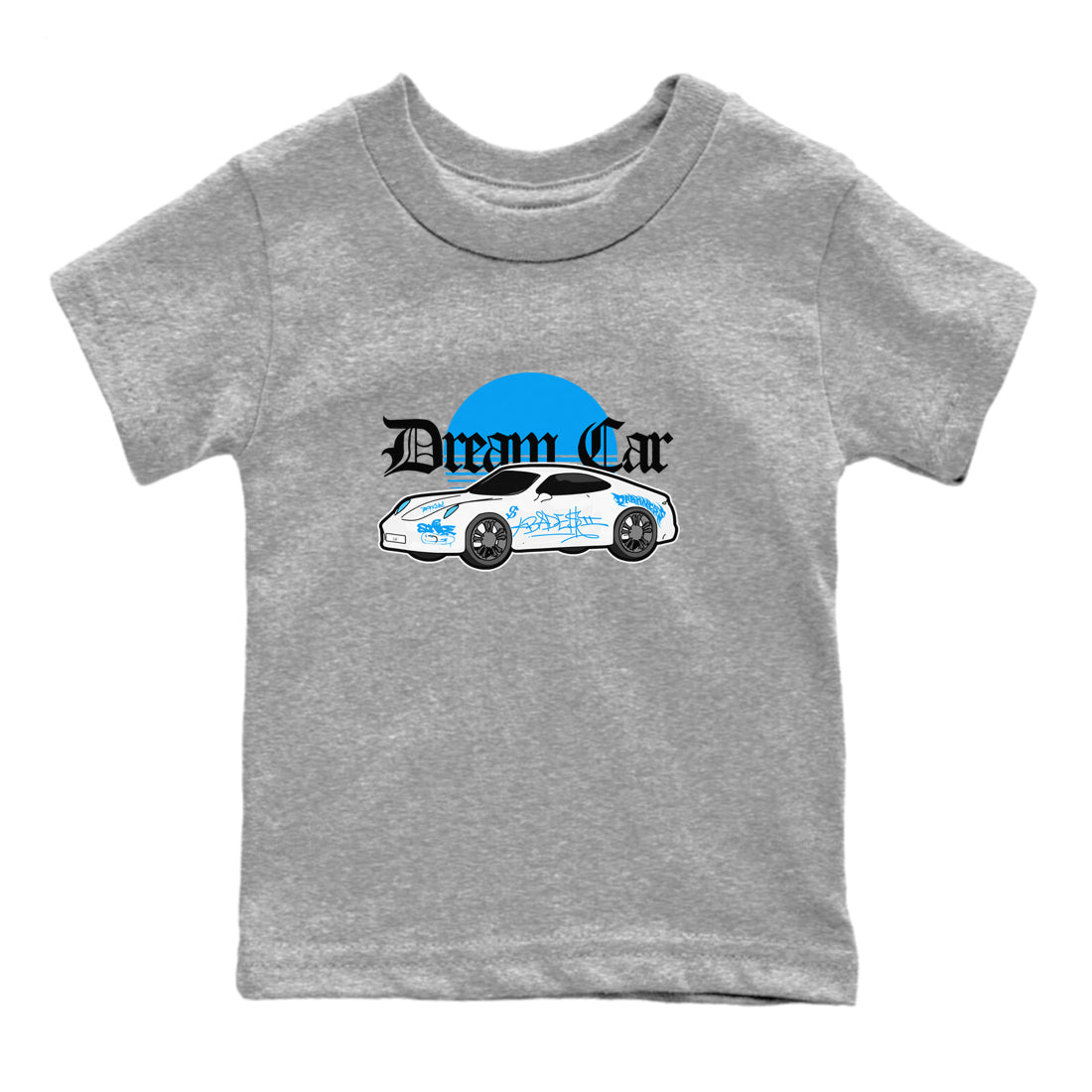 Air Jordan 4 Industrial Blue shirt to match jordans Dream Car sneaker tees Air Jordan 4 Military Blue Drip Gear Zone baby toddler Heather Grey 2 cotton Shirt