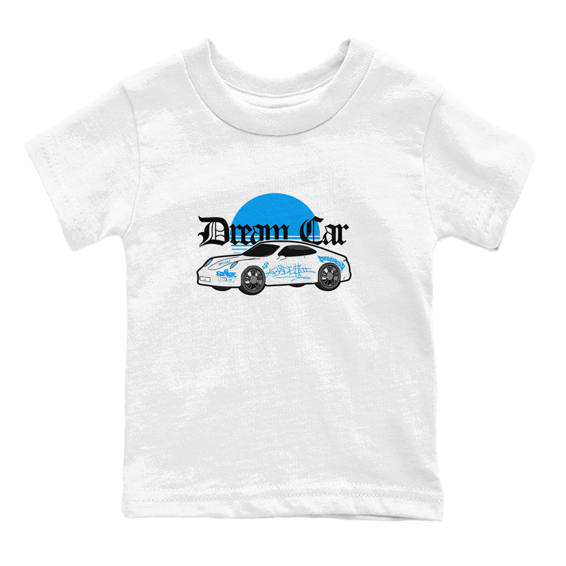 Air Jordan 4 Industrial Blue shirt to match jordans Dream Car sneaker tees Air Jordan 4 Military Blue Drip Gear Zone baby toddler White 2 cotton Shirt