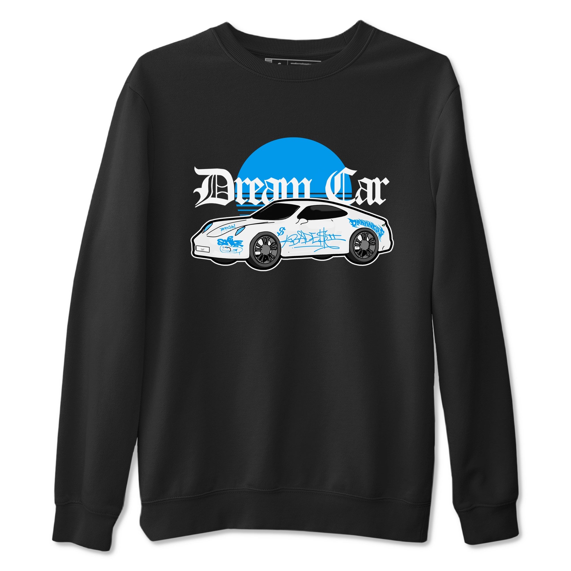 Air Jordan 4 Industrial Blue shirt to match jordans Dream Car sneaker tees Air Jordan 4 Military Blue Drip Gear Zone unisex cotton Black 2 crew neck shirt