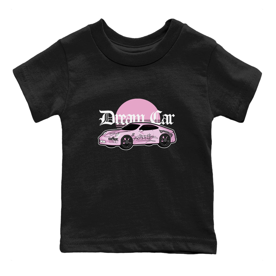 4s Retro Orchid shirts to match jordans Dream Car sneaker match tees Air Jordan 4 WMNS Orchid match shoes to clothes Drip Gear Zone Youth Baby Black 2 tee