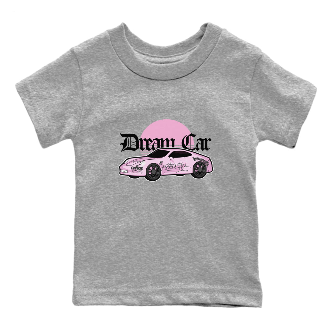 4s Retro Orchid shirts to match jordans Dream Car sneaker match tees Air Jordan 4 WMNS Orchid match shoes to clothes Drip Gear Zone Youth Baby Heather Grey 2 tee