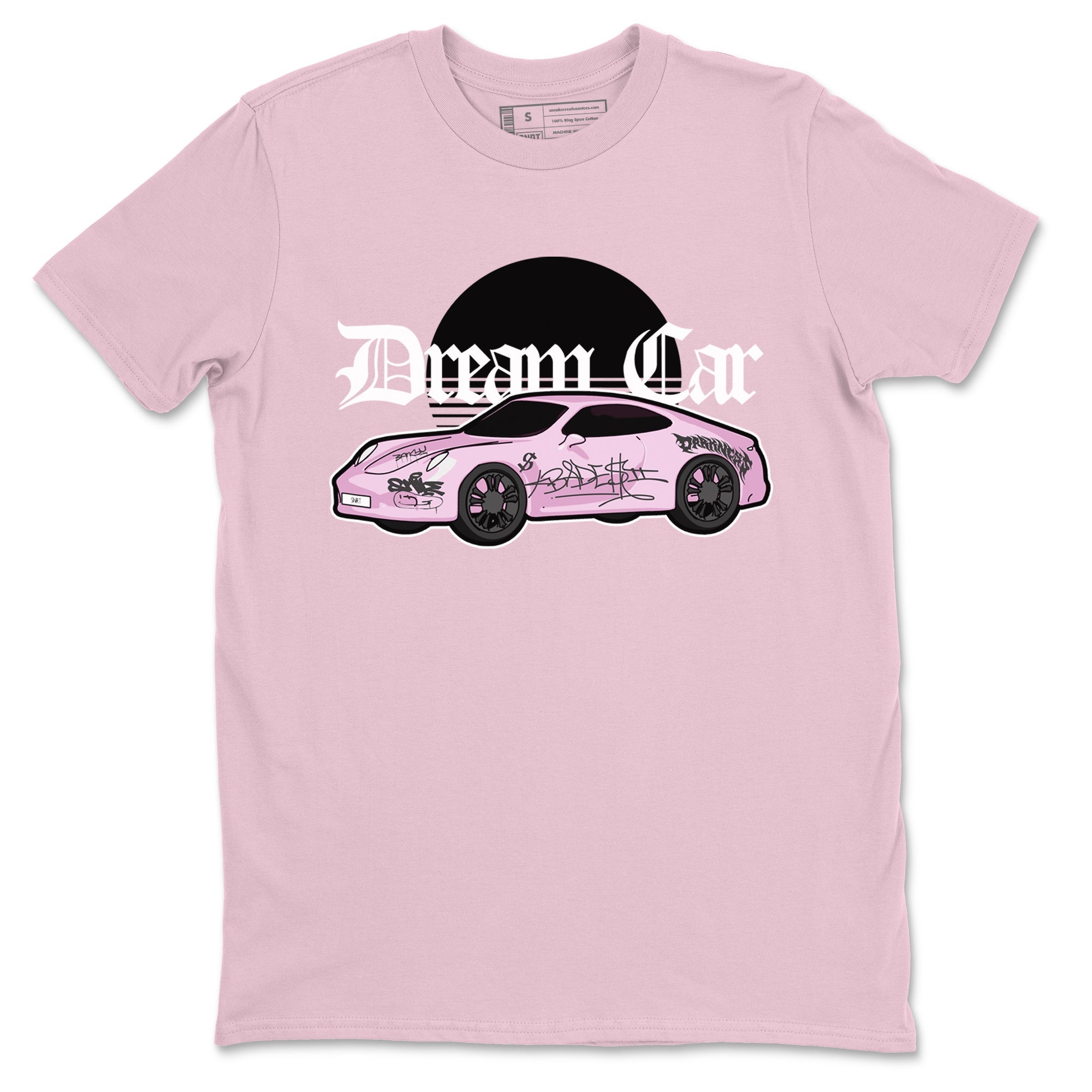 4s Retro Orchid shirts to match jordans Dream Car sneaker match tees Air Jordan 4 WMNS Orchid match shoes to clothes Drip Gear Zone unisex cotton Pink 2 shirts