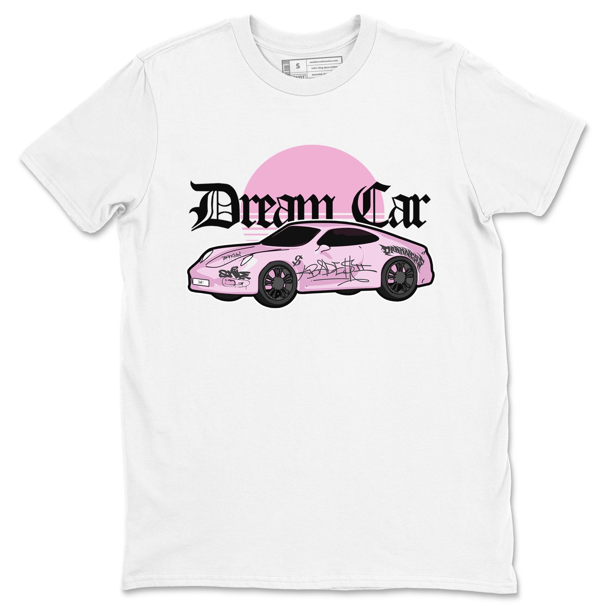 4s Retro Orchid shirts to match jordans Dream Car sneaker match tees Air Jordan 4 WMNS Orchid match shoes to clothes Drip Gear Zone unisex cotton White 2 shirts