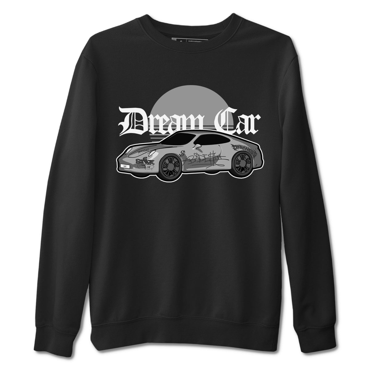 4s Wet Cement shirts to match jordans Dream Car sneaker match tees Air Jordan 4 SE Wet Cement Drip Gear Zone unisex cotton Black 2 crew neck shirts