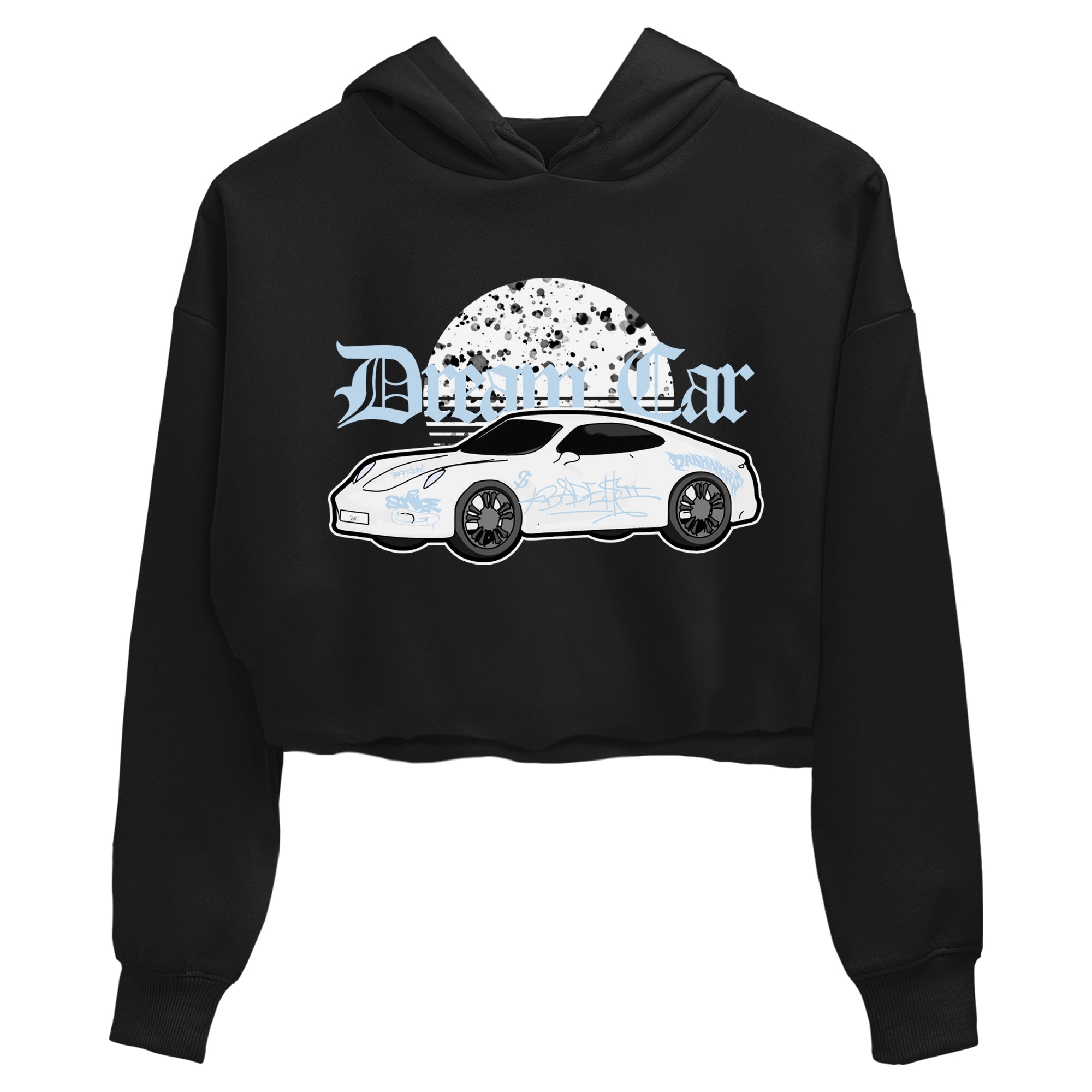 AJ6 White Black shirts to match jordans Dream Car sneaker match tees Air Jordan 6 White Black Drip Gear Zone streetwear brand Black 2 crop tee
