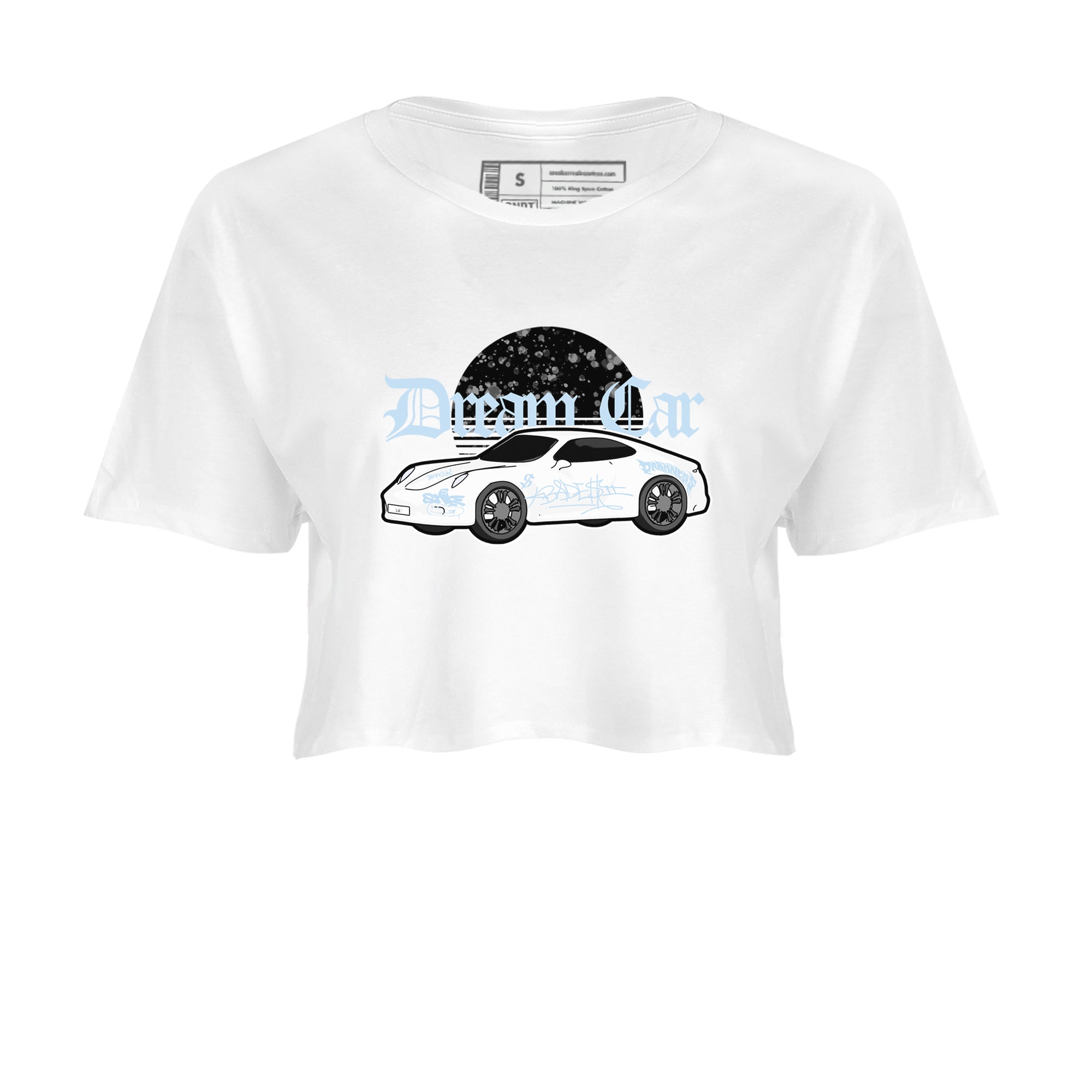 AJ6 White Black shirts to match jordans Dream Car sneaker match tees Air Jordan 6 White Black Drip Gear Zone streetwear brand White 2 crop tee